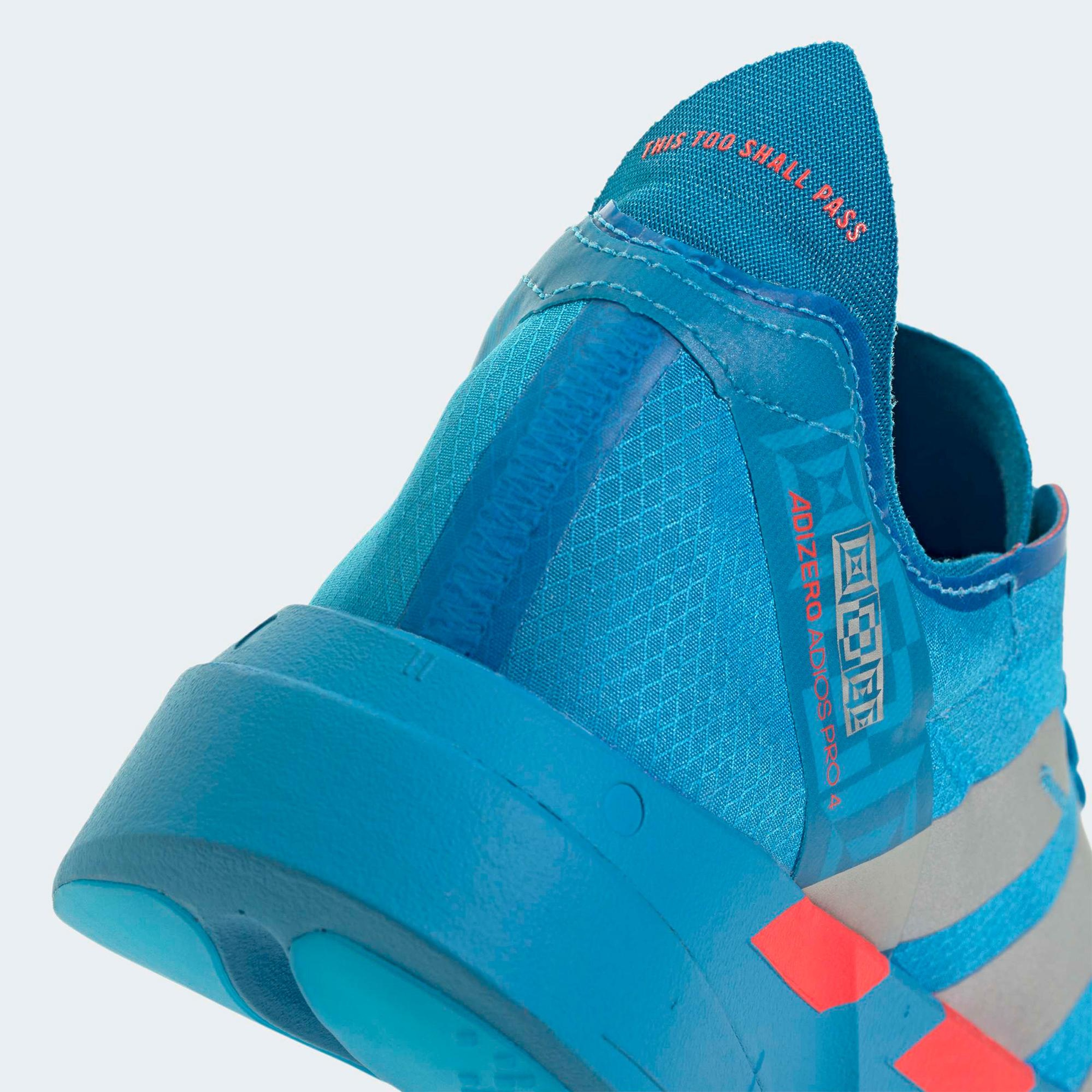 adidas Adizero Adios Pro 4 Kadın Mavi Koşu Ayakkabısı