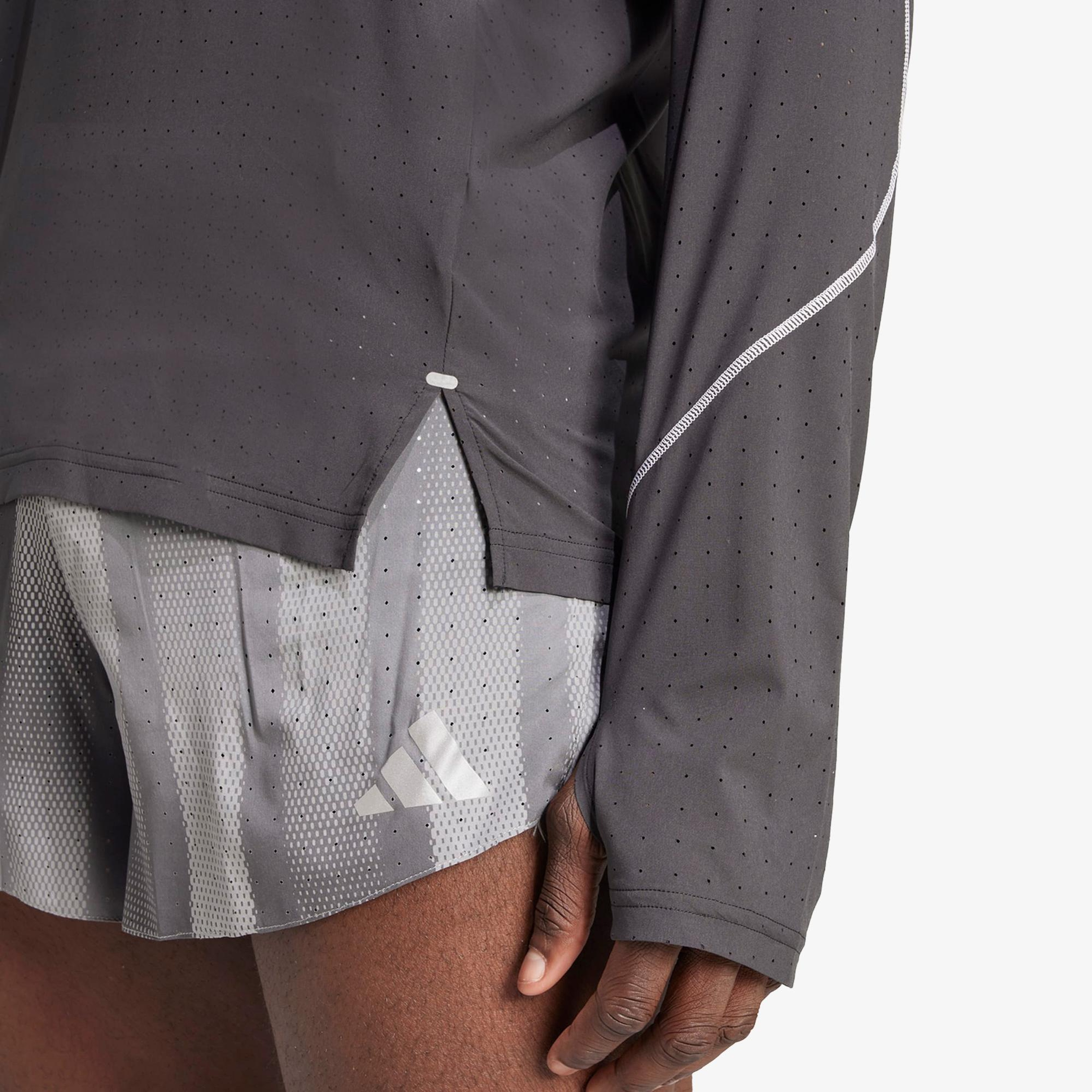 adidas Adizero Btn Running Erkek Siyah Koşu Sweatshirt