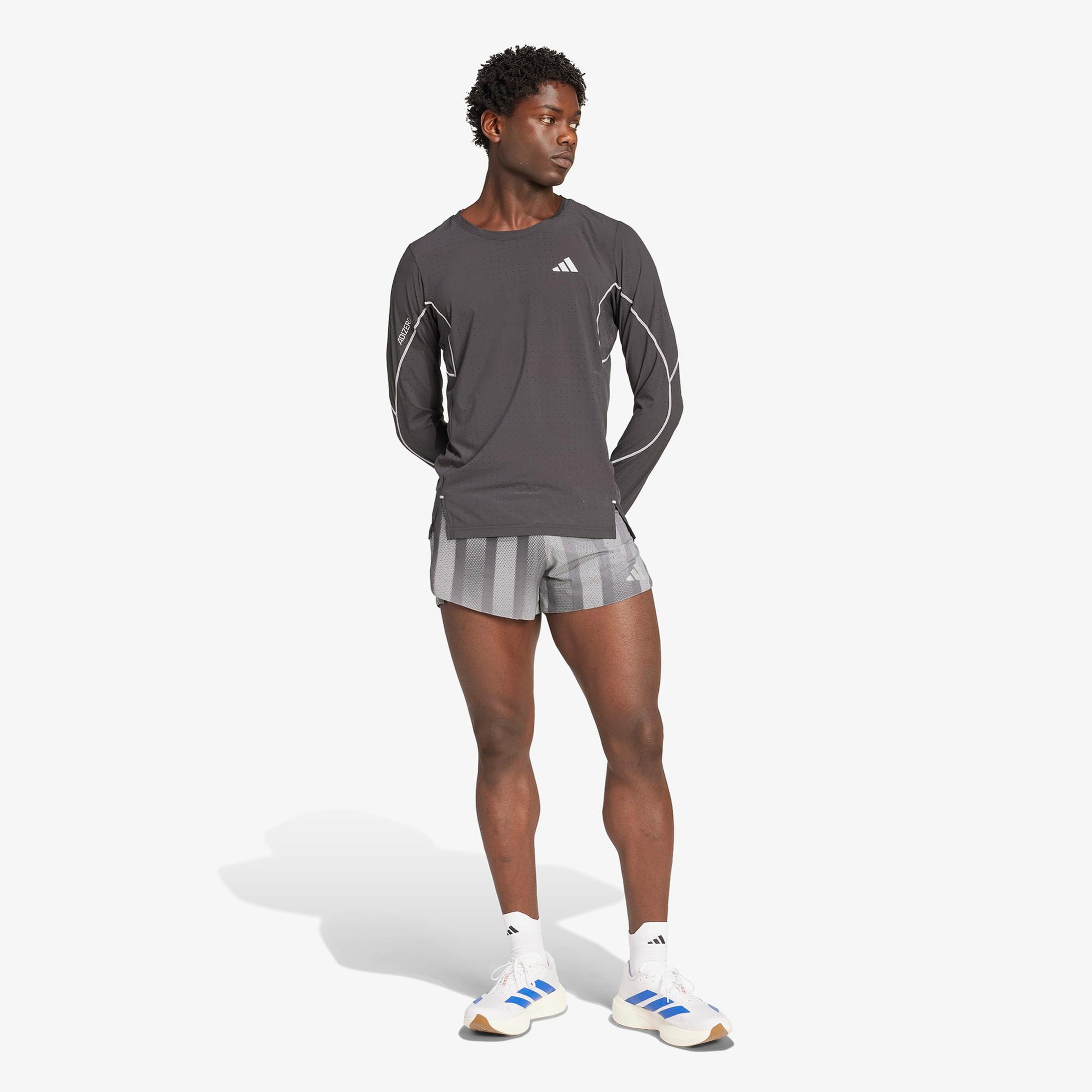 adidas Adizero Btn Running Erkek Siyah Koşu Sweatshirt