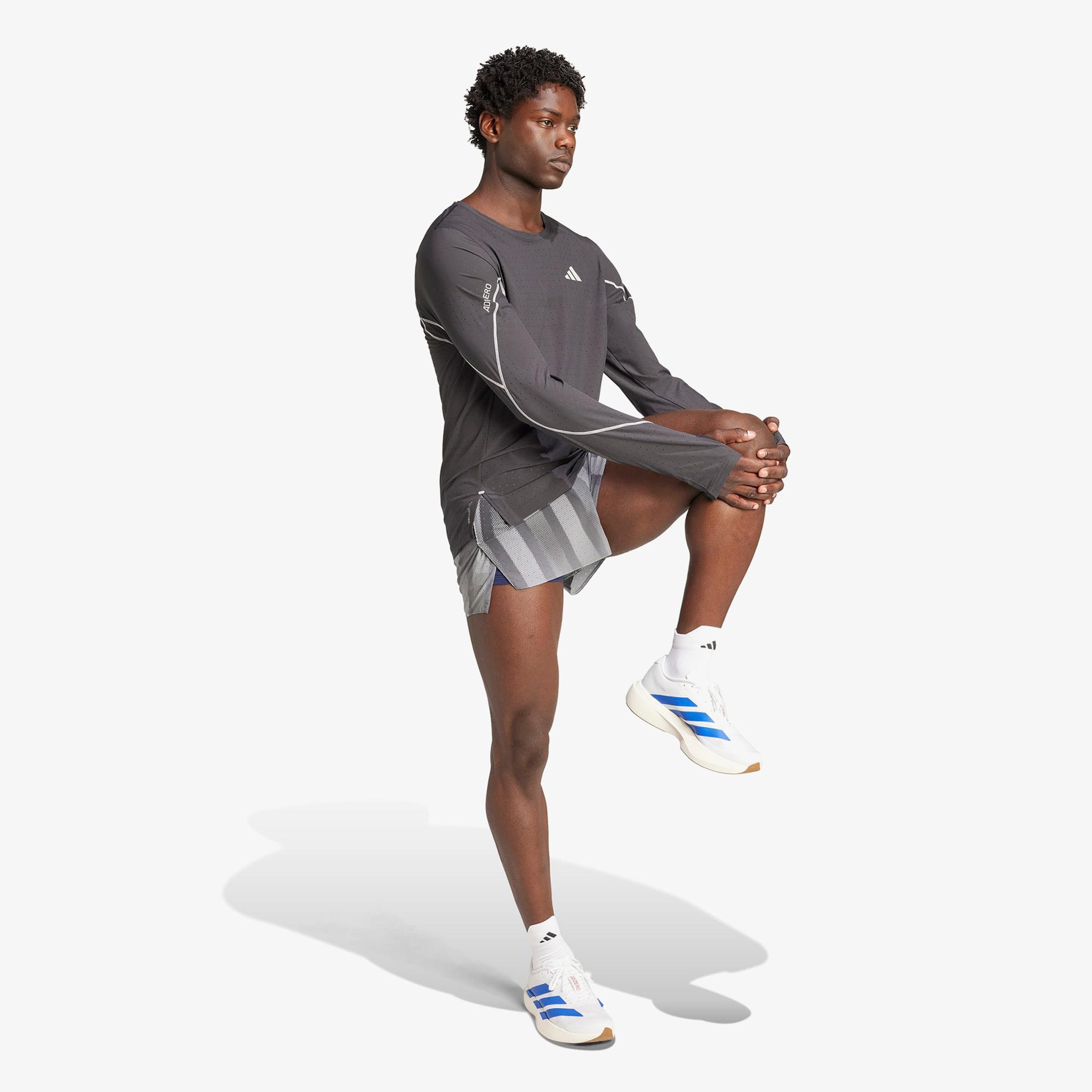 adidas Adizero Btn Running Erkek Siyah Koşu Sweatshirt