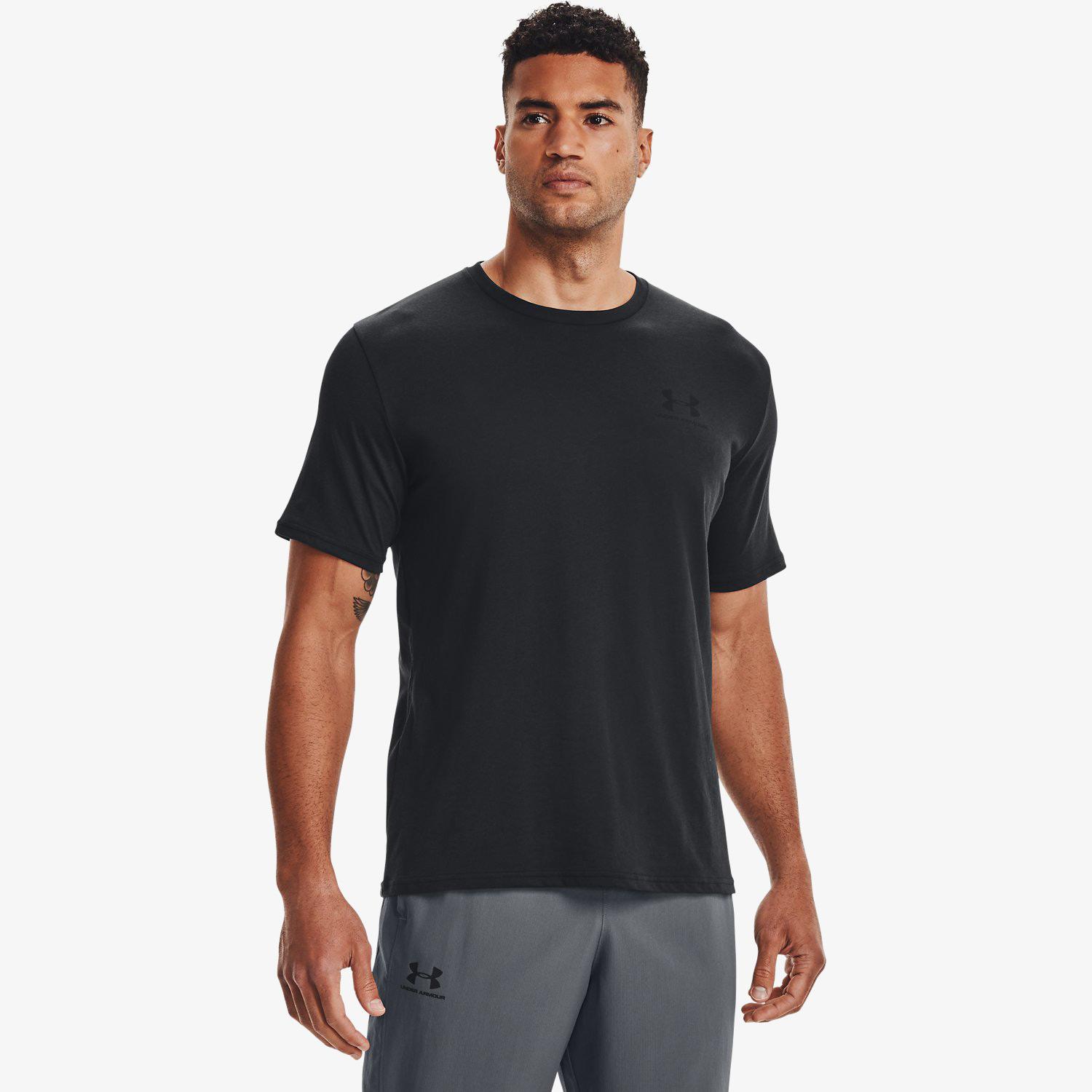Under Armour Sportstyle Lc Ss Erkek Siyah T-Shirt
