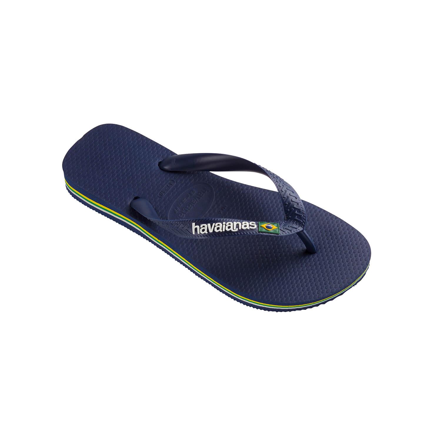 Havaianas Brasil Logo Erkek Lacivert Terlik