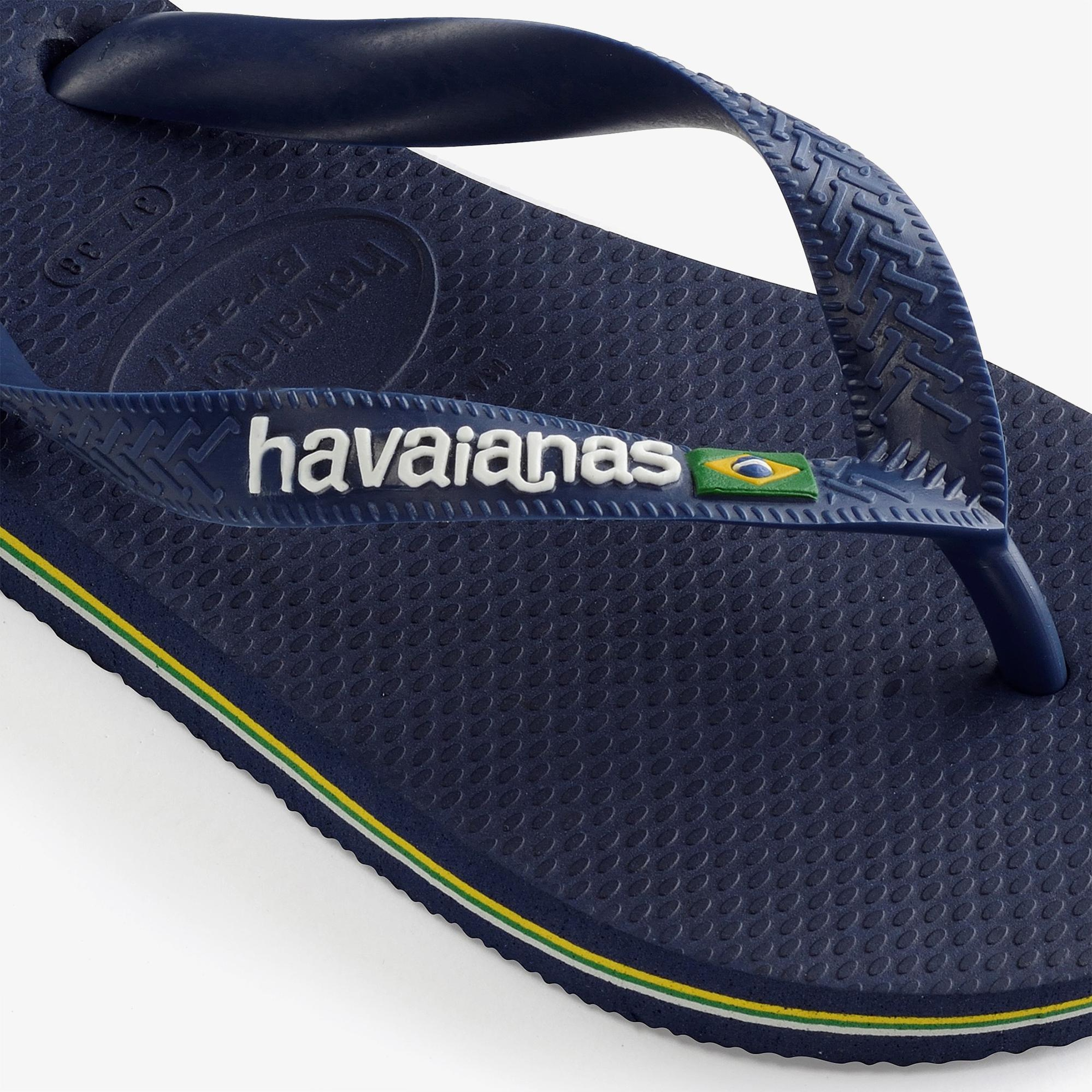 Havaianas Brasil Logo Erkek Lacivert Terlik