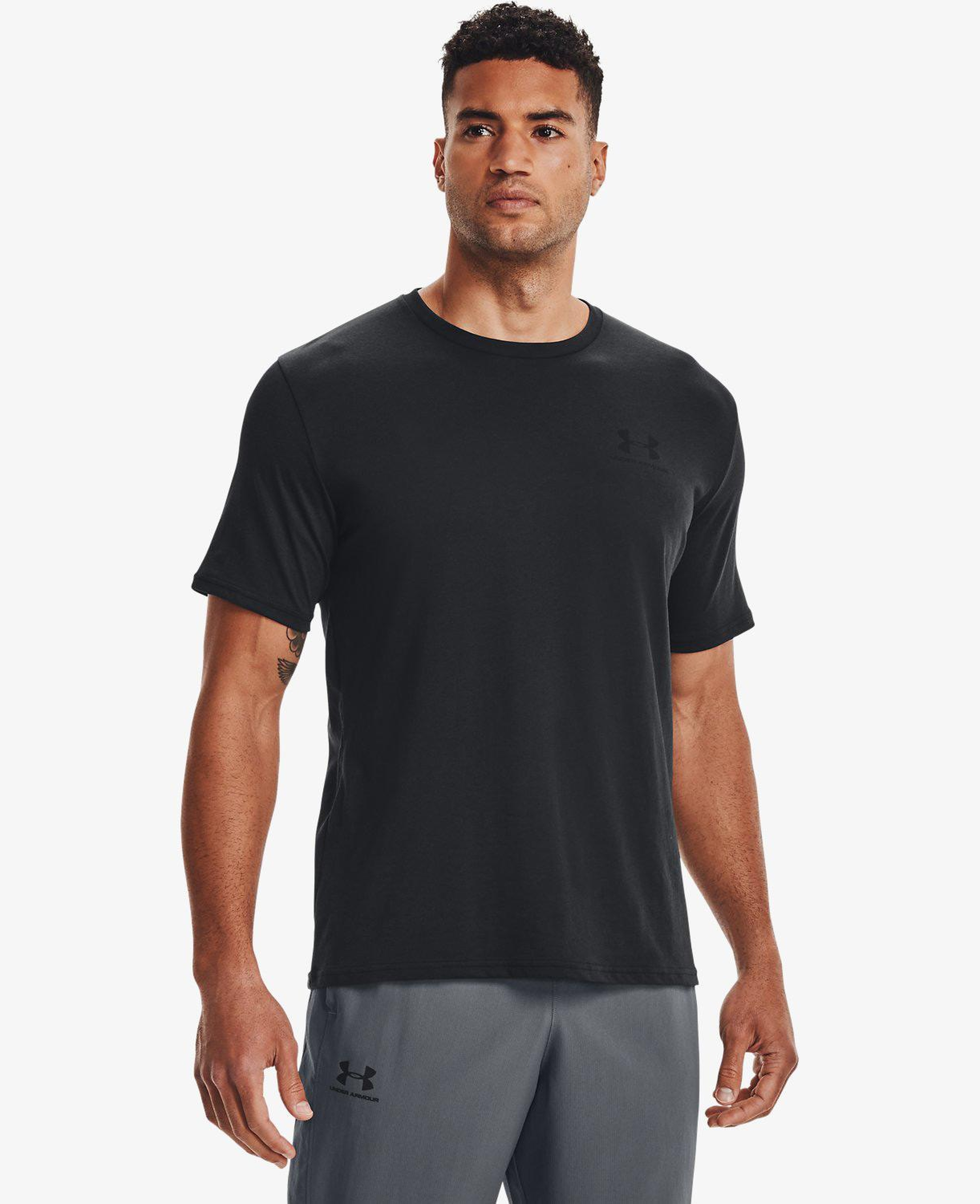 Under Armour Sportstyle Lc Ss Erkek Siyah T-Shirt