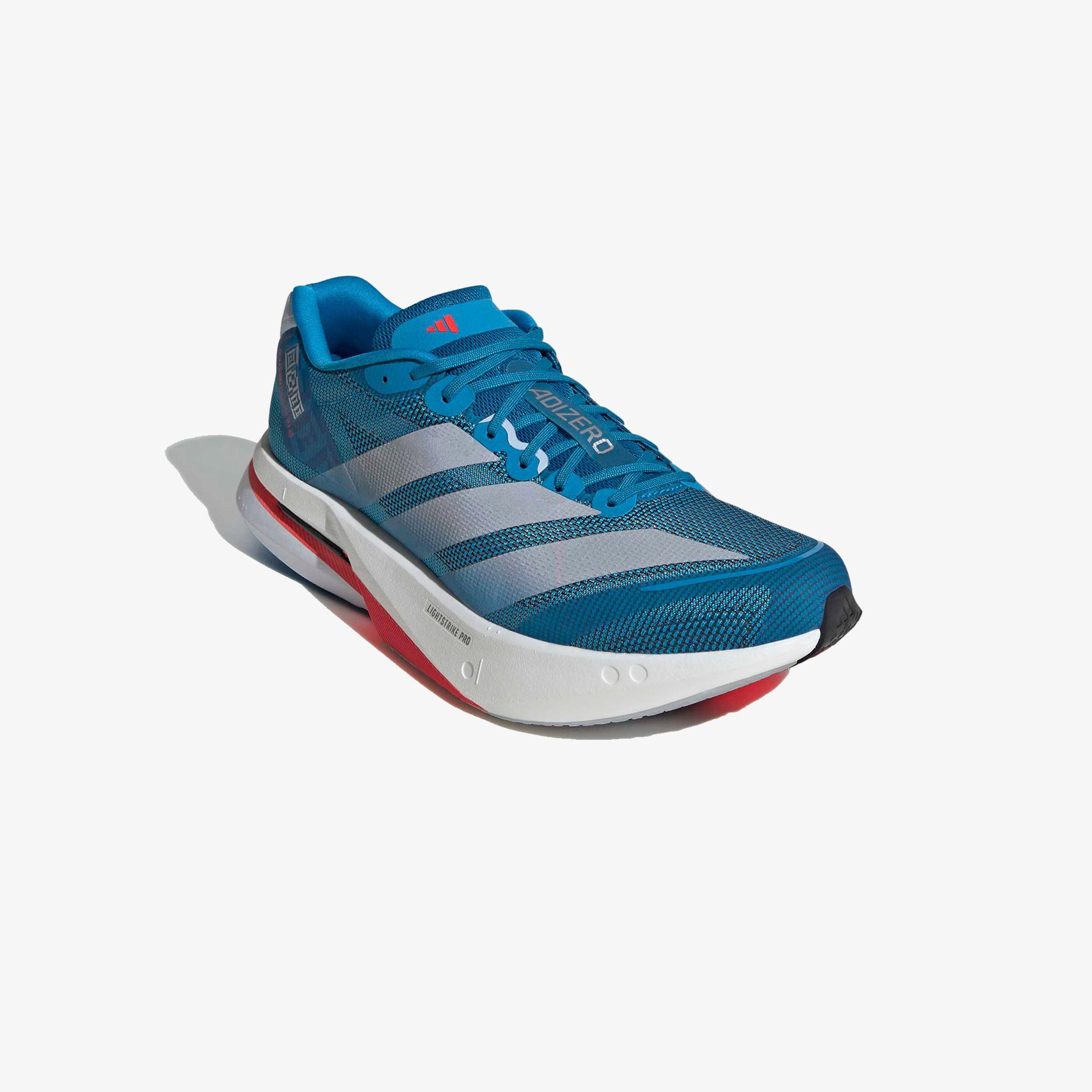 adidas Adizero Boston 13 Erkek Mavi Koşu Ayakkabısı