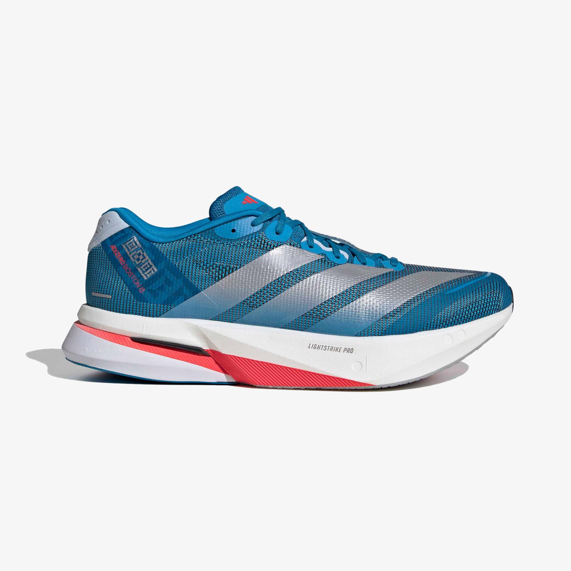 adidas Adizero Boston 13 Erkek Mavi Koşu Ayakkabısı