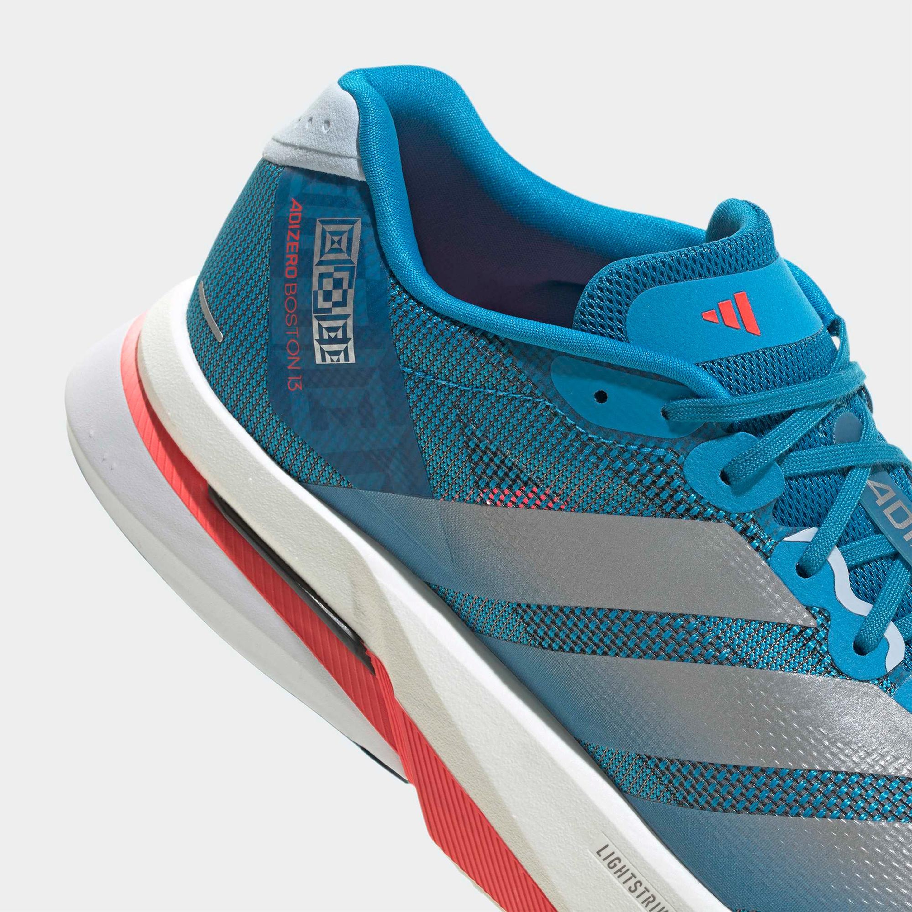 adidas Adizero Boston 13 Erkek Mavi Koşu Ayakkabısı