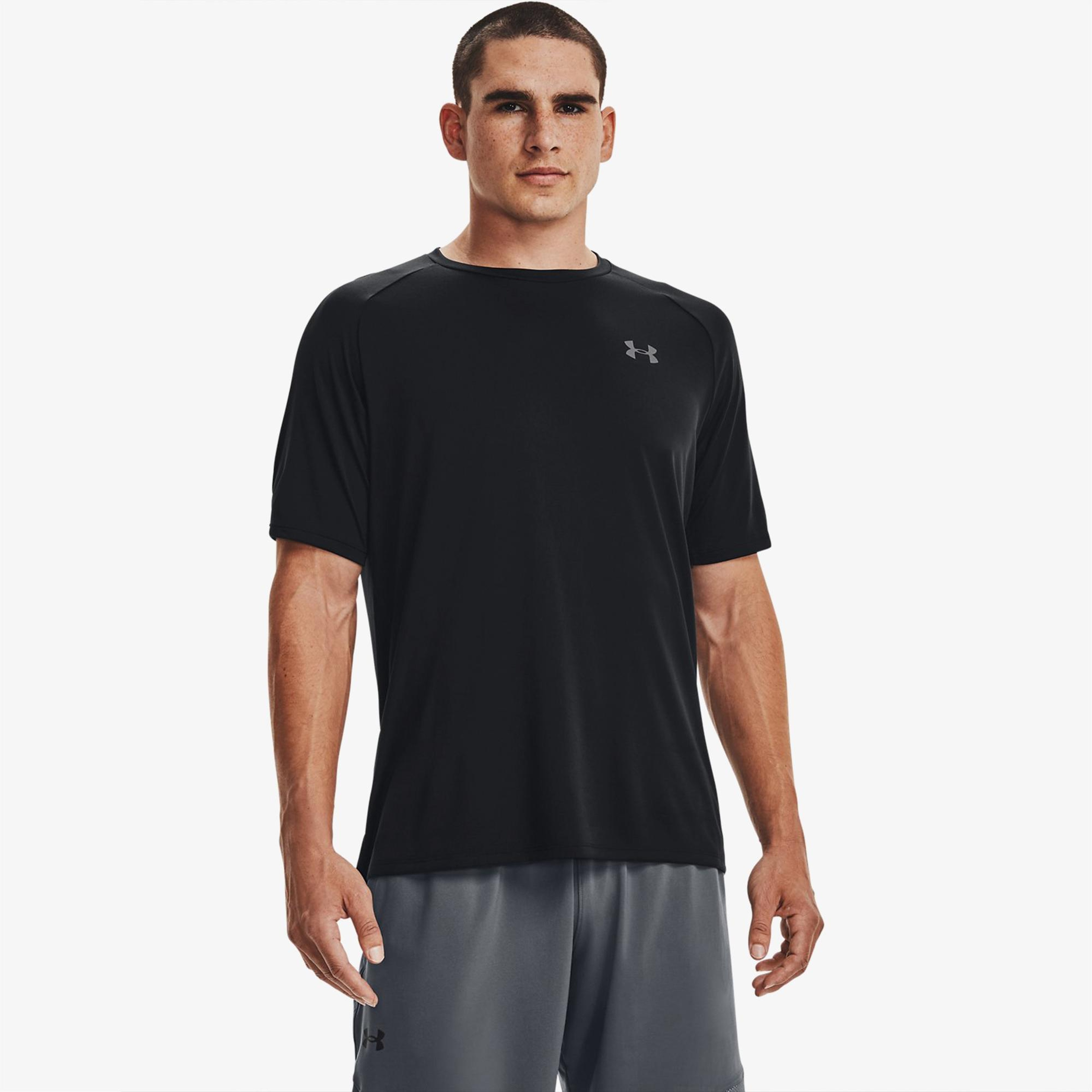Under Armour Tech 2.0 Ss Tee Erkek Siyah Antrenman T-Shirt