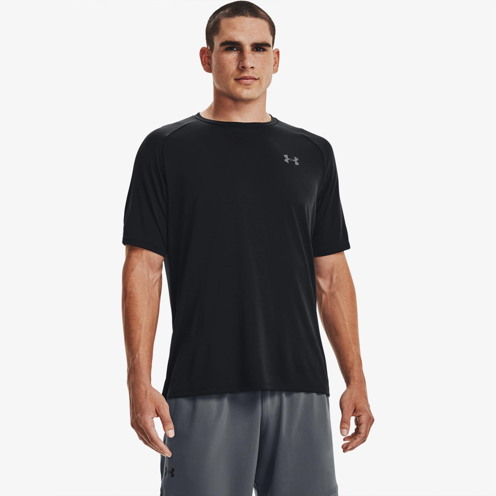 Under Armour Tech 2.0 Ss Tee Erkek Siyah Antrenman T-Shirt