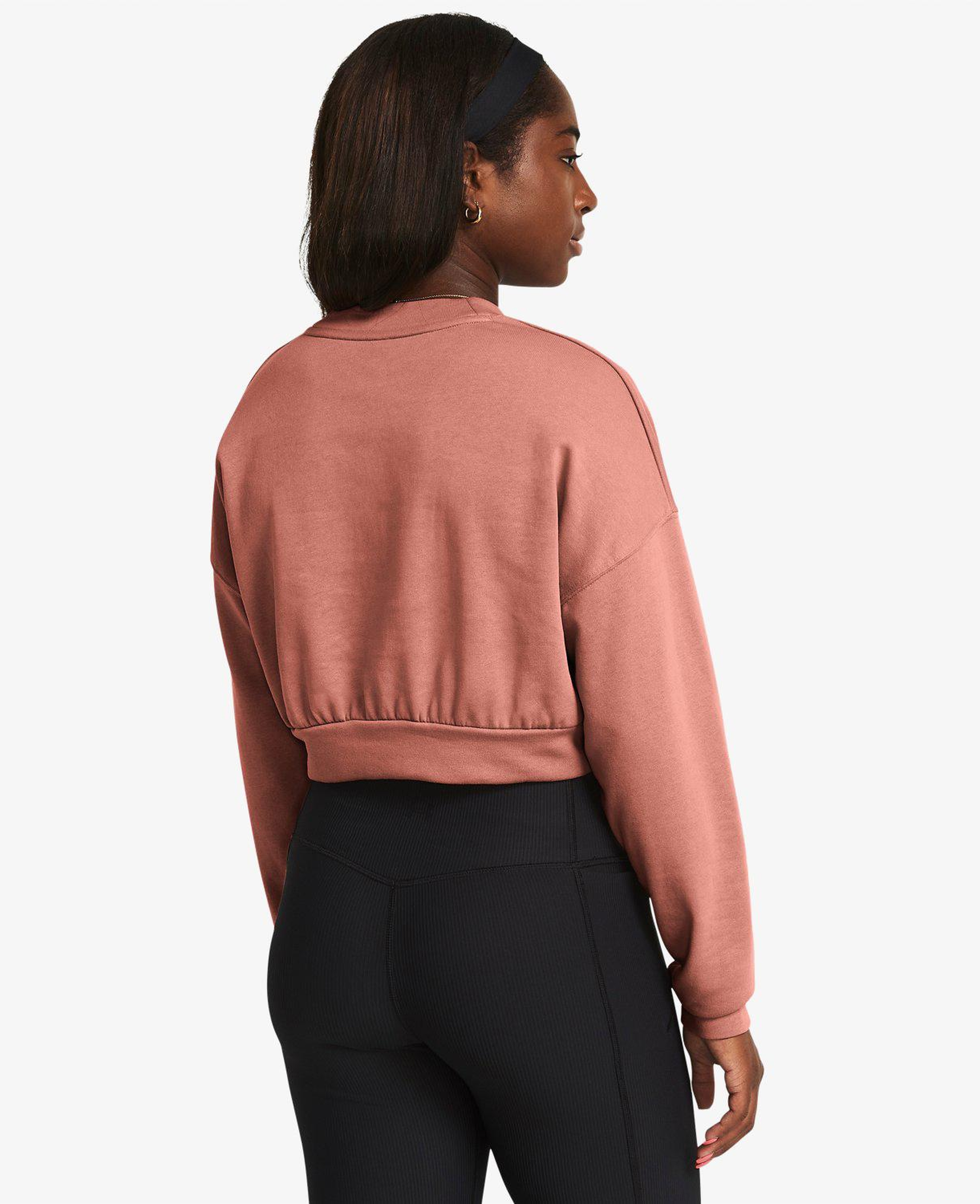 Under Armour Rival Terry Kadın Pembe Günlük Günlük Sweatshirt