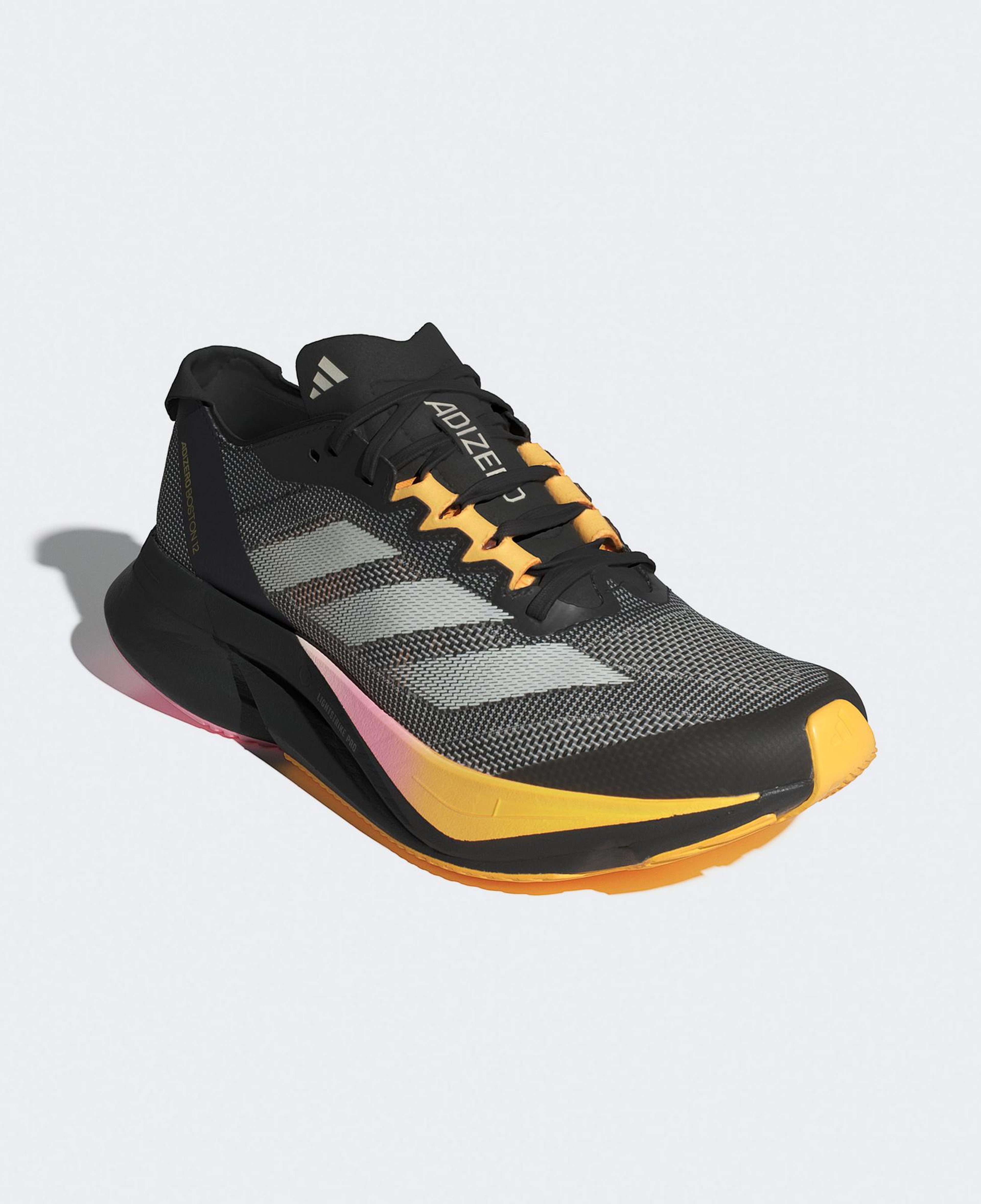 adidas Adizero Boston 12 Kadın Siyah Koşu Ayakkabısı