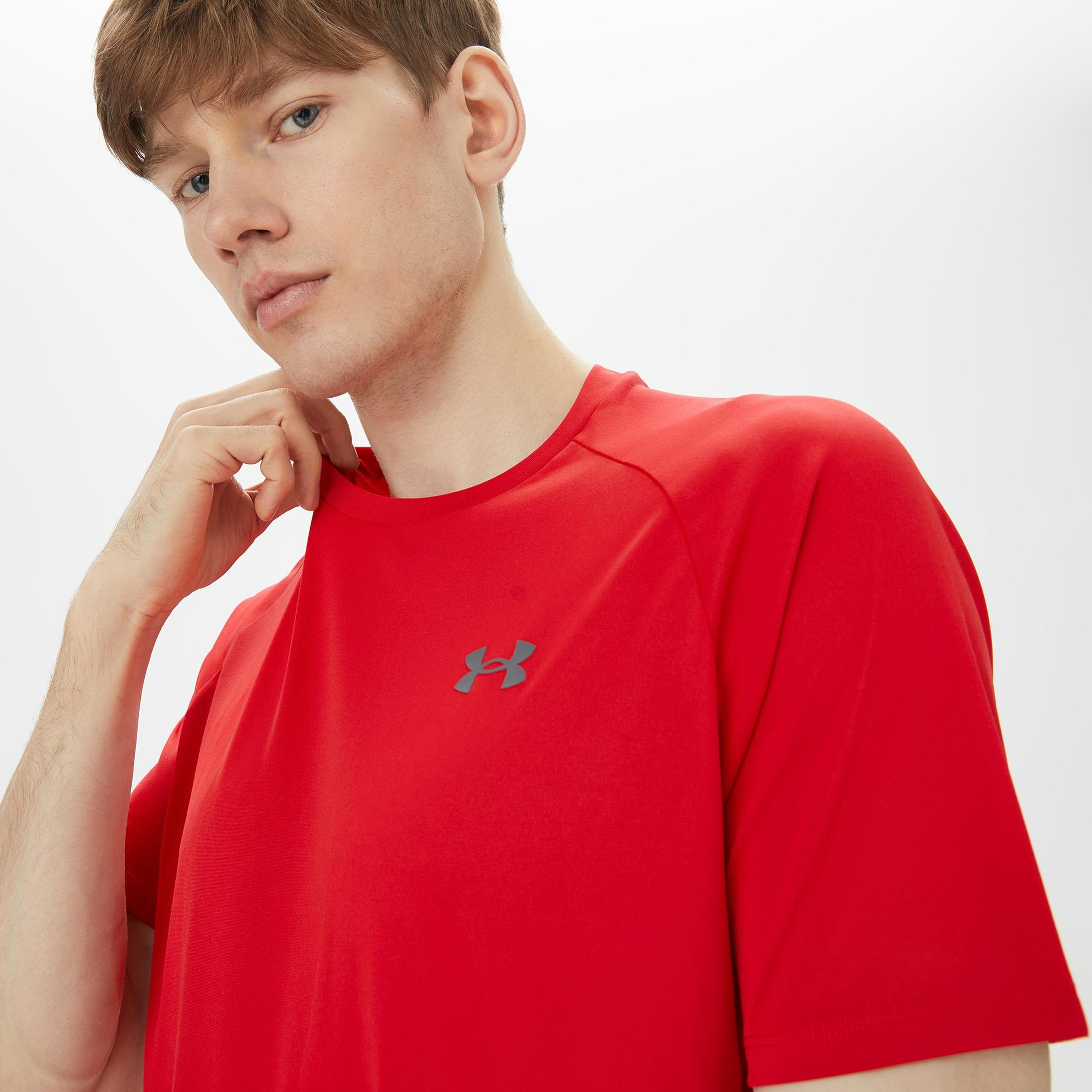 Under Armour Tech 2.0 Erkek Kırmızı Antrenman T-Shirt