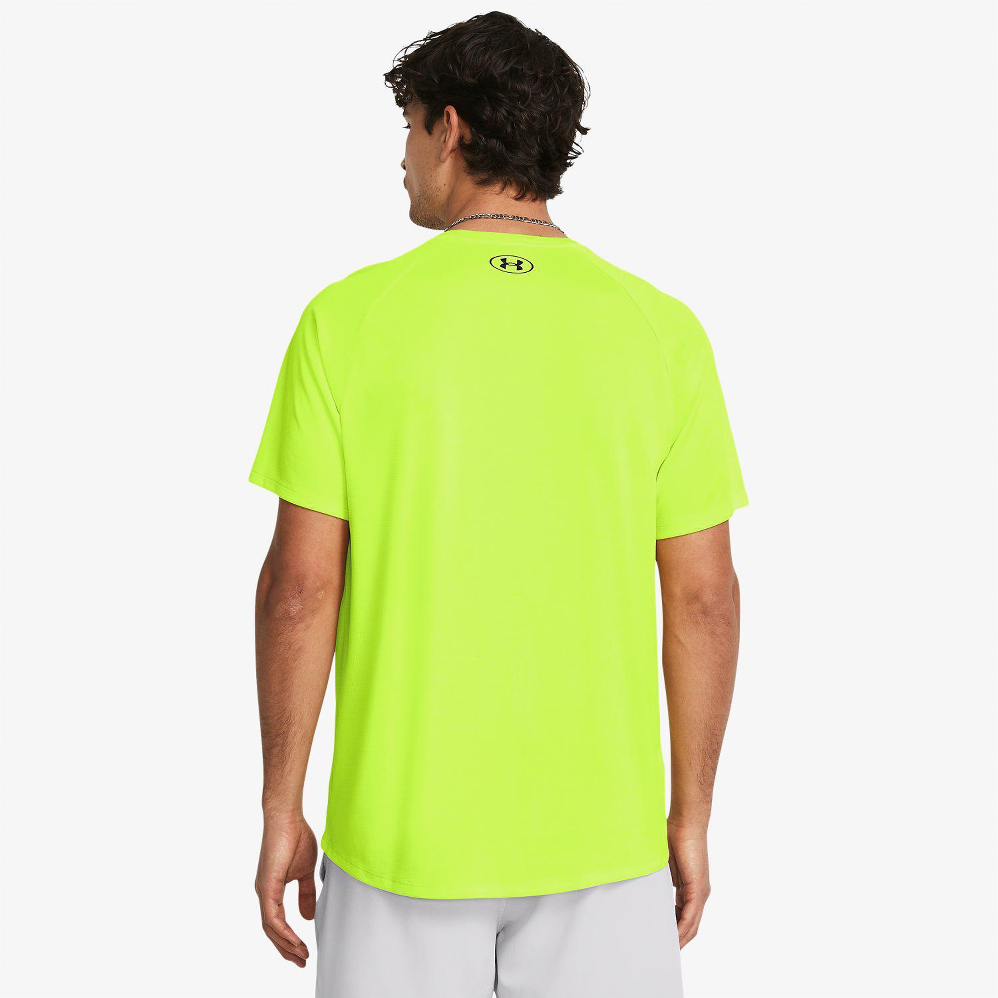 Under Armour Tech Textured Erkek Sarı Antrenman T-Shirt