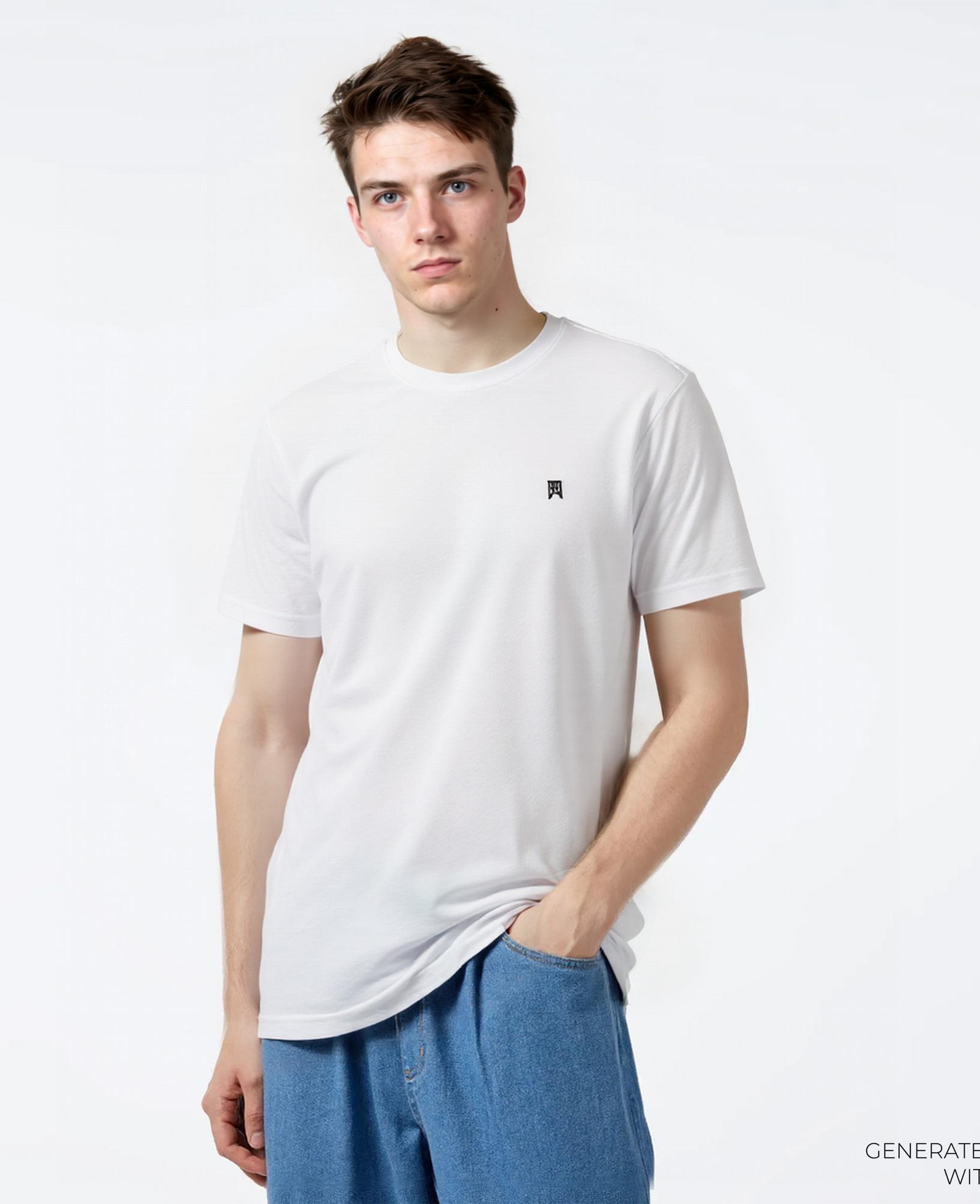 Tactical Wolves Classic Erkek Beyaz Günlük T-Shirt