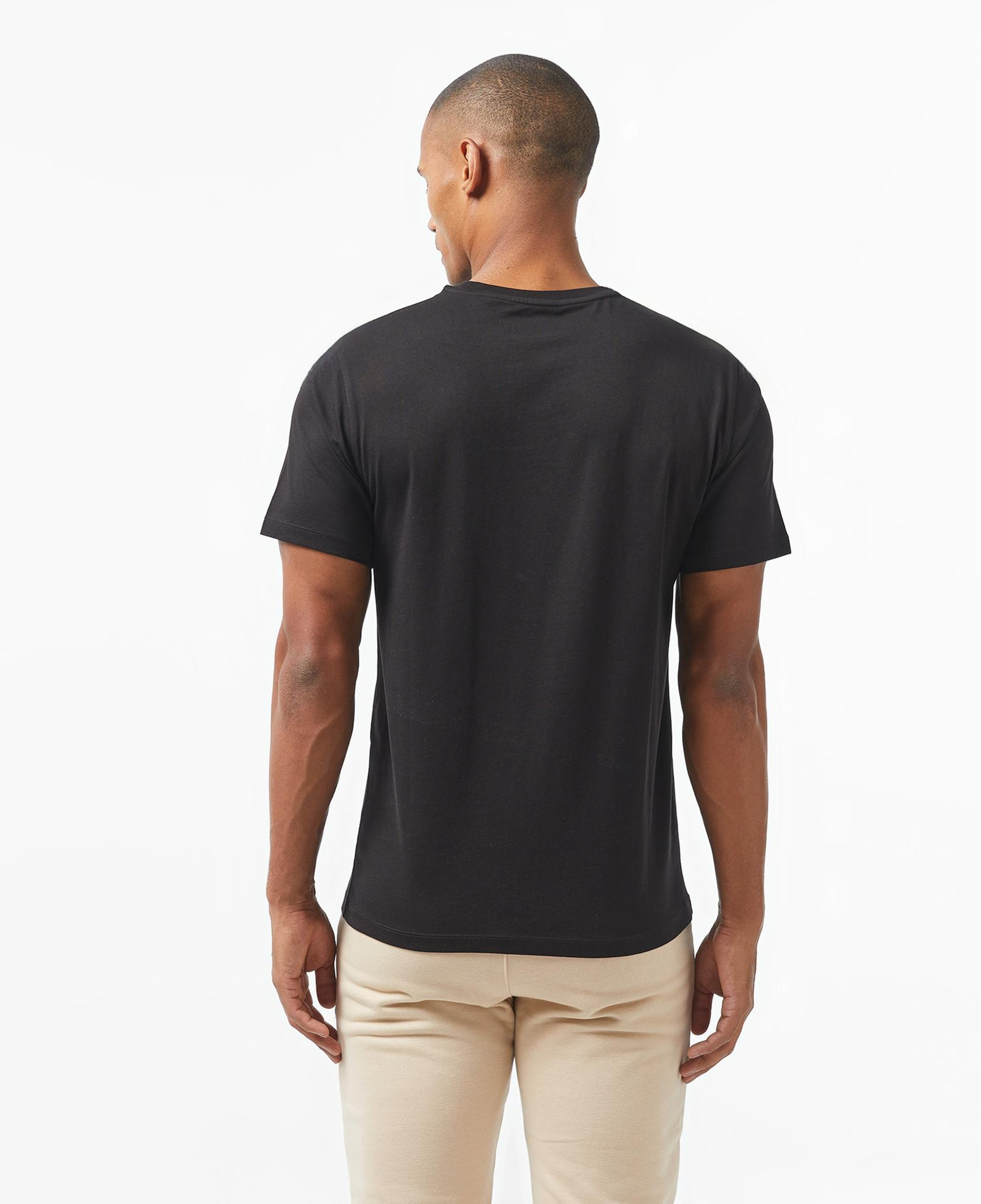 Tactical Wolves Classic Erkek Siyah Günlük T-Shirt