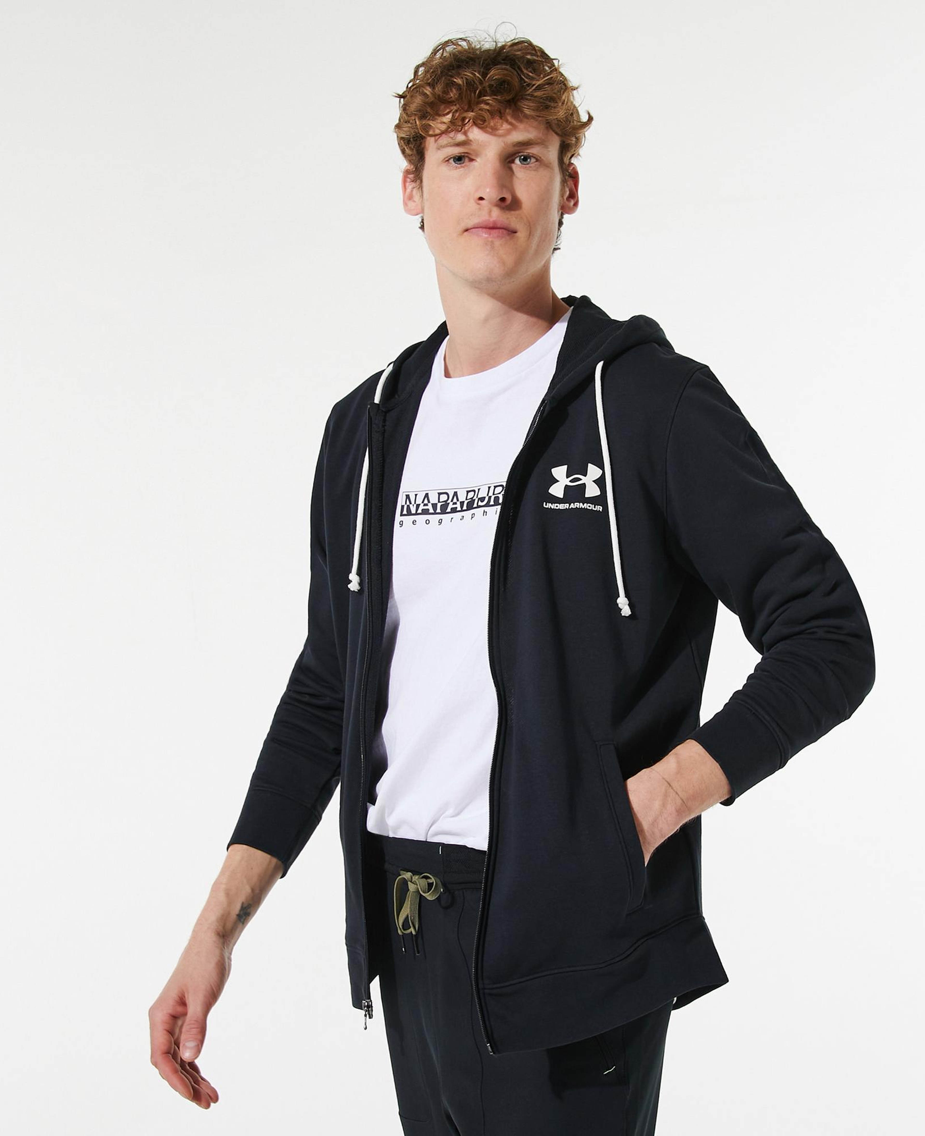 Under Armour Rival Terry Erkek Siyah Günlük Sweathirt