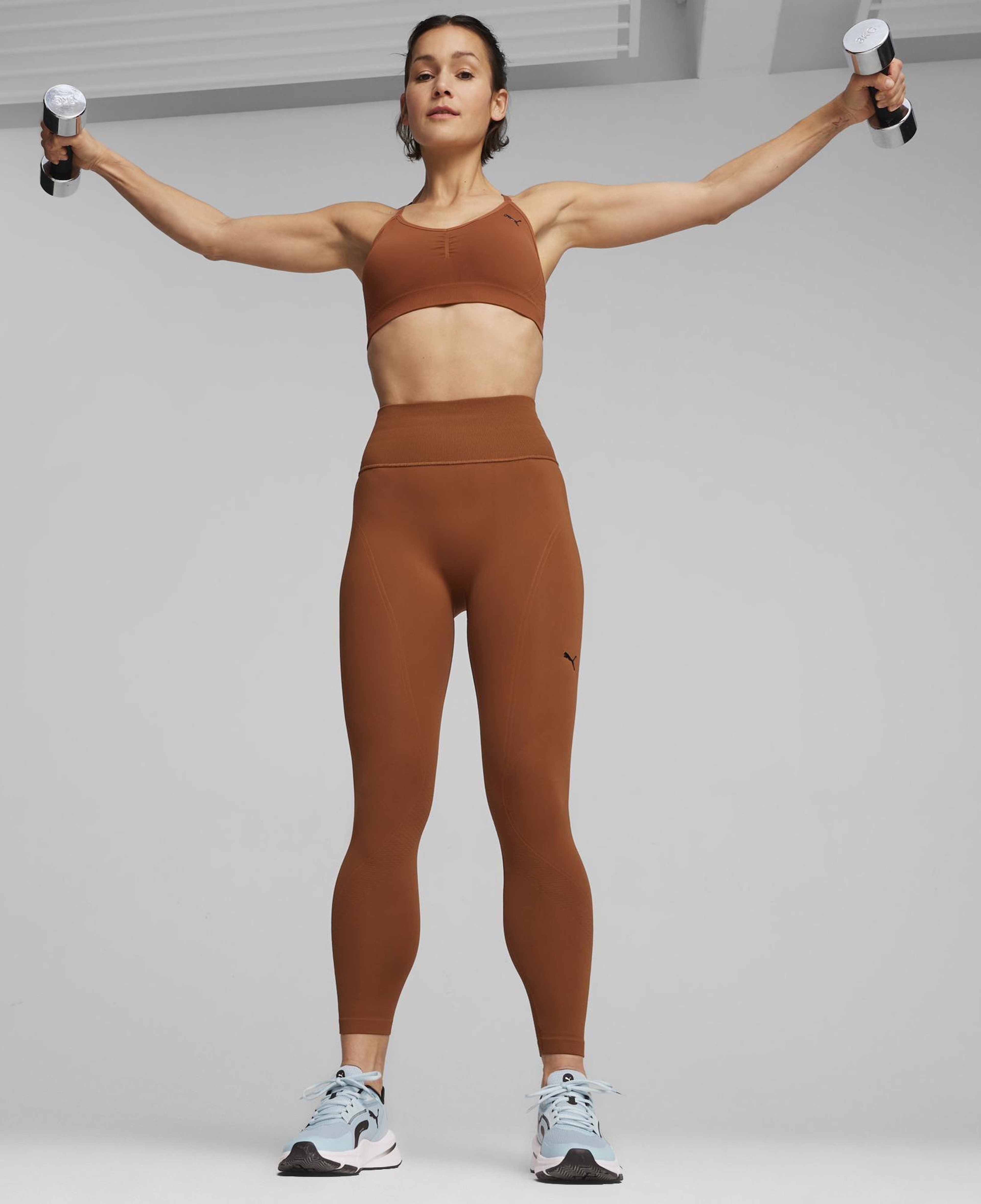 Puma Move Shapeluxe Seamless Kadın Kahverengi Antrenman Bra