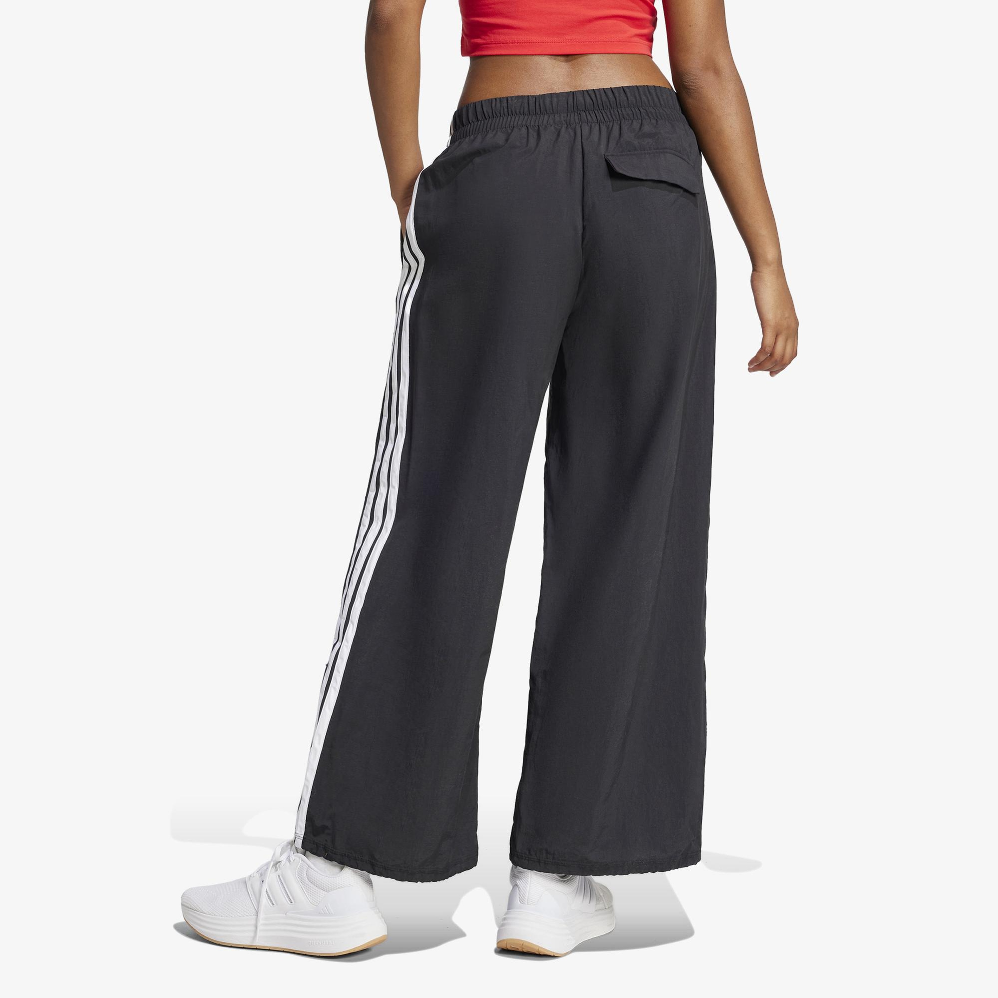 adidas Essentials 3 Striped Lifestyle Kadın Siyah Eşofman Altı