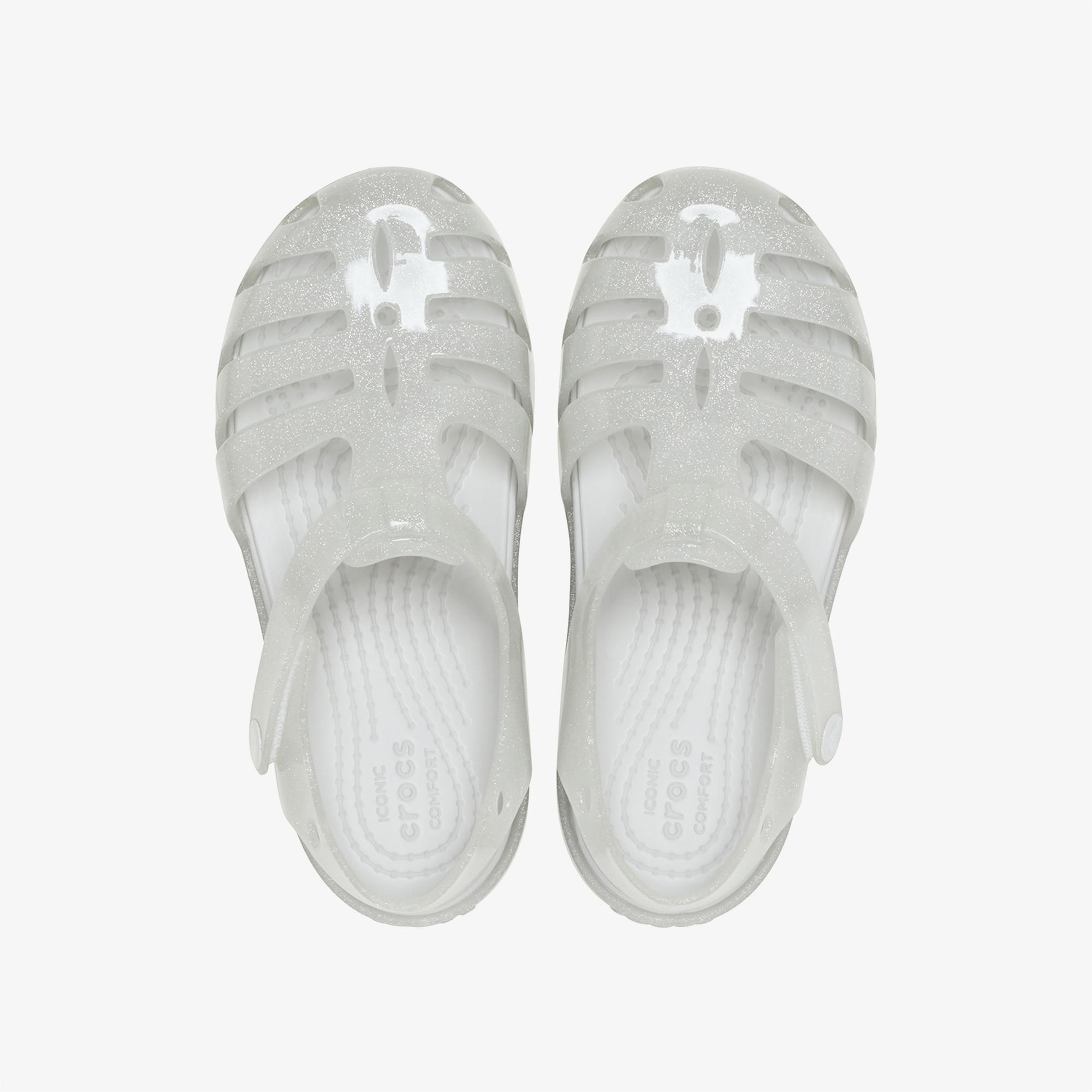 Crocs Isabella Glitter Çocuk Gri Sandalet