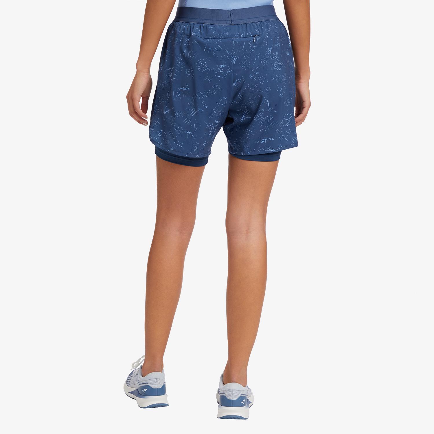 Energetics 2in1 Kadın Mavi Koşu Şortu