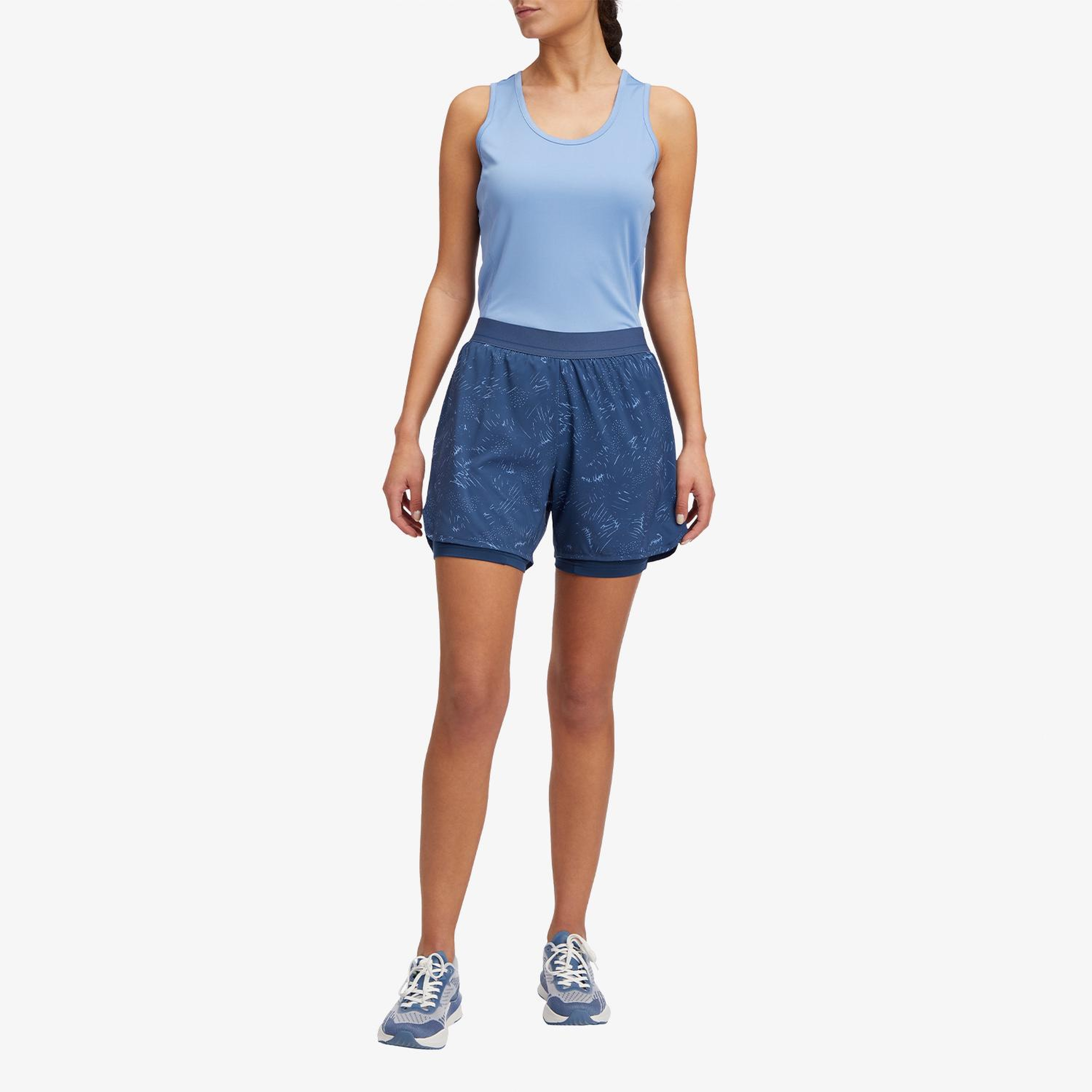 Energetics 2in1 Kadın Mavi Koşu Şortu