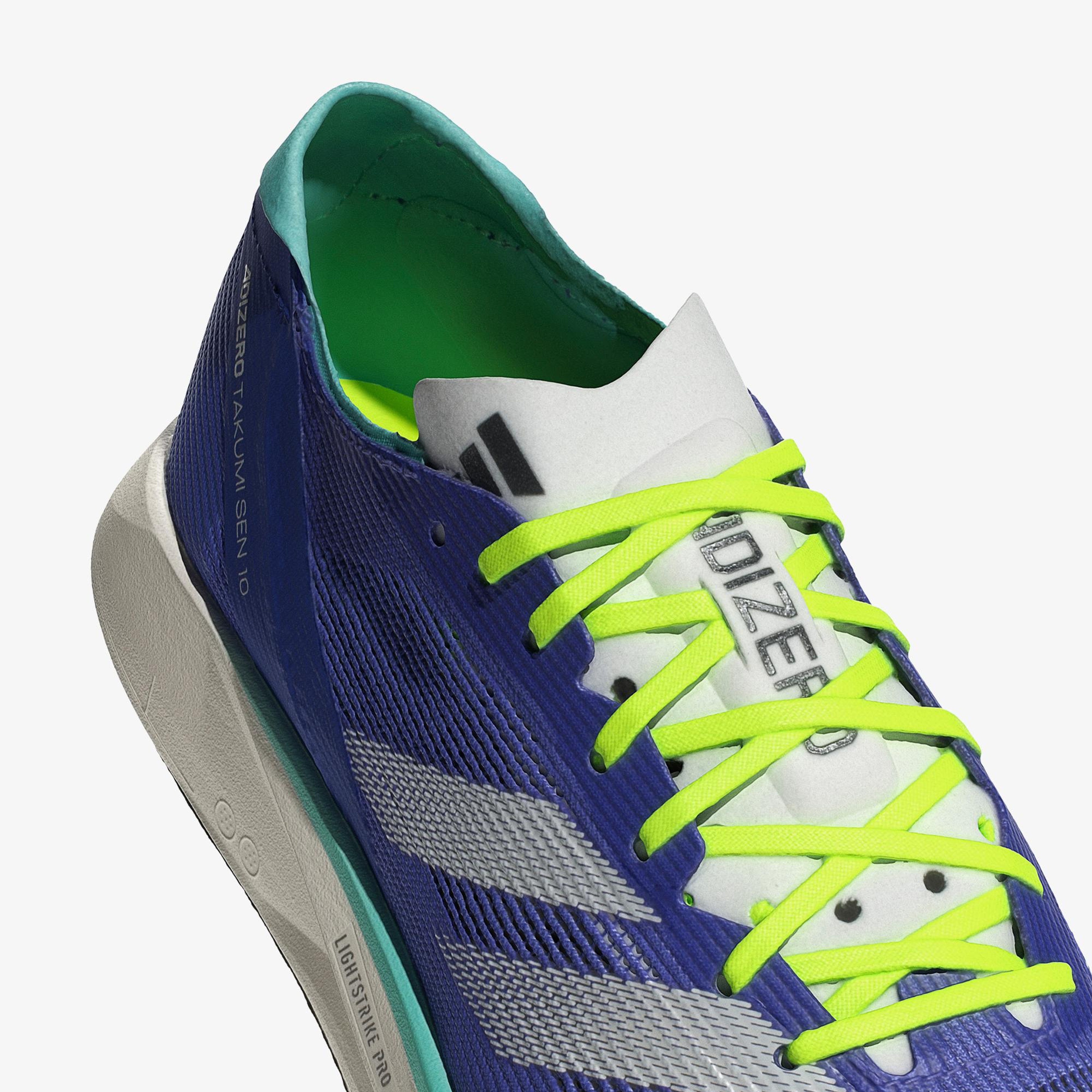 adidas Adizero Takumi Sen 10 Kadın Mavi Koşu Ayakkabısı