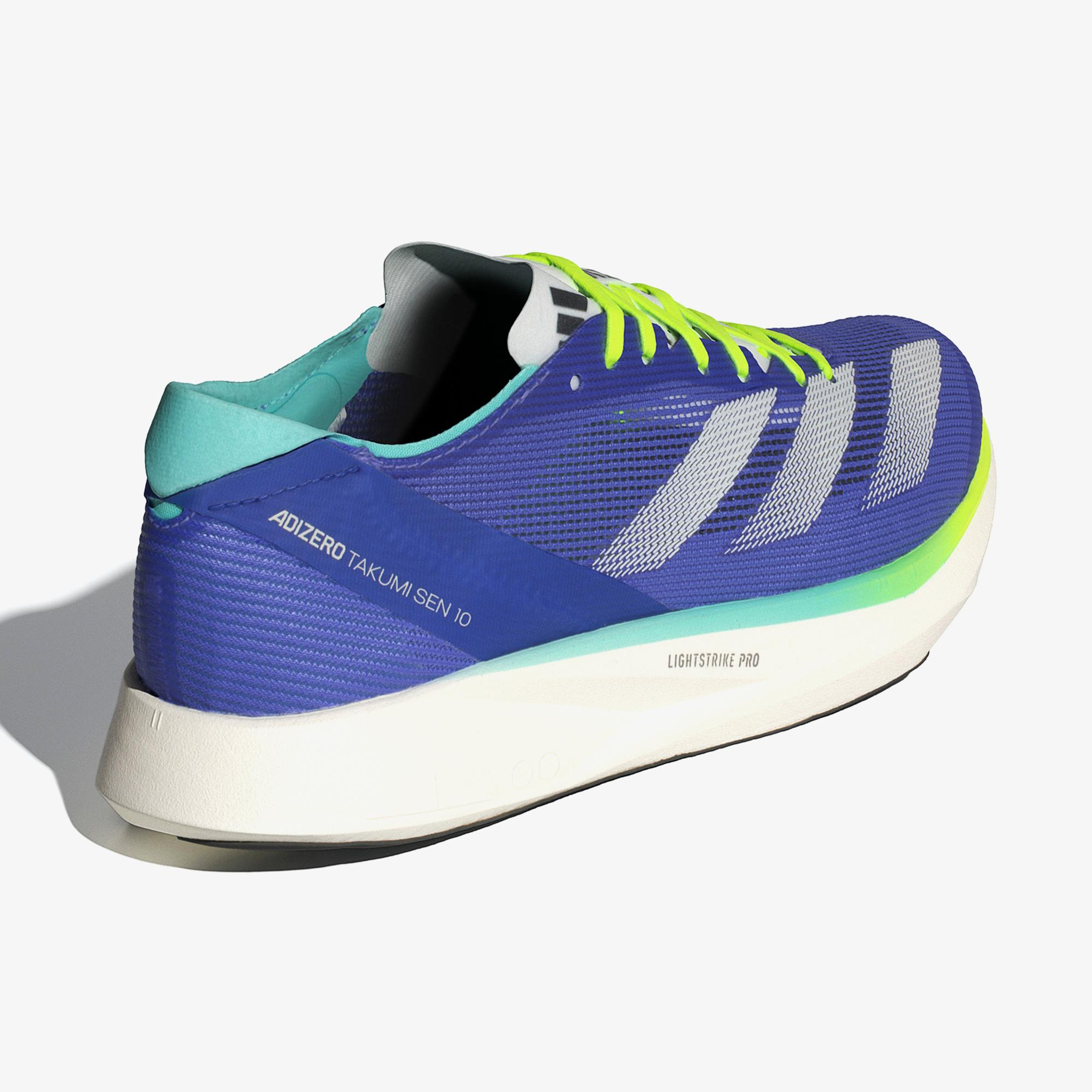 adidas Adizero Takumi Sen 10 Kadın Mavi Koşu Ayakkabısı