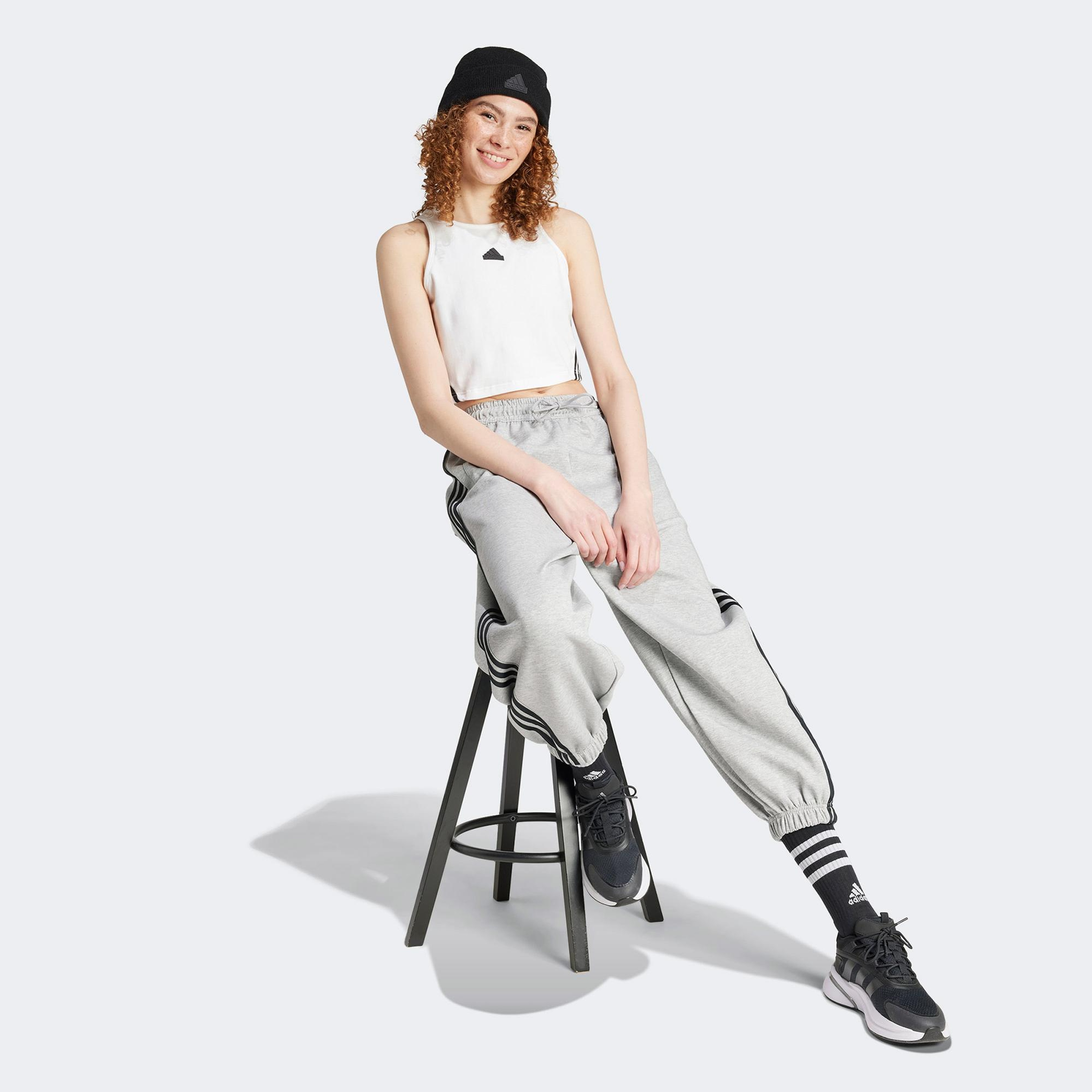 adidas 3S Kadın Beyaz Antrenman Atleti