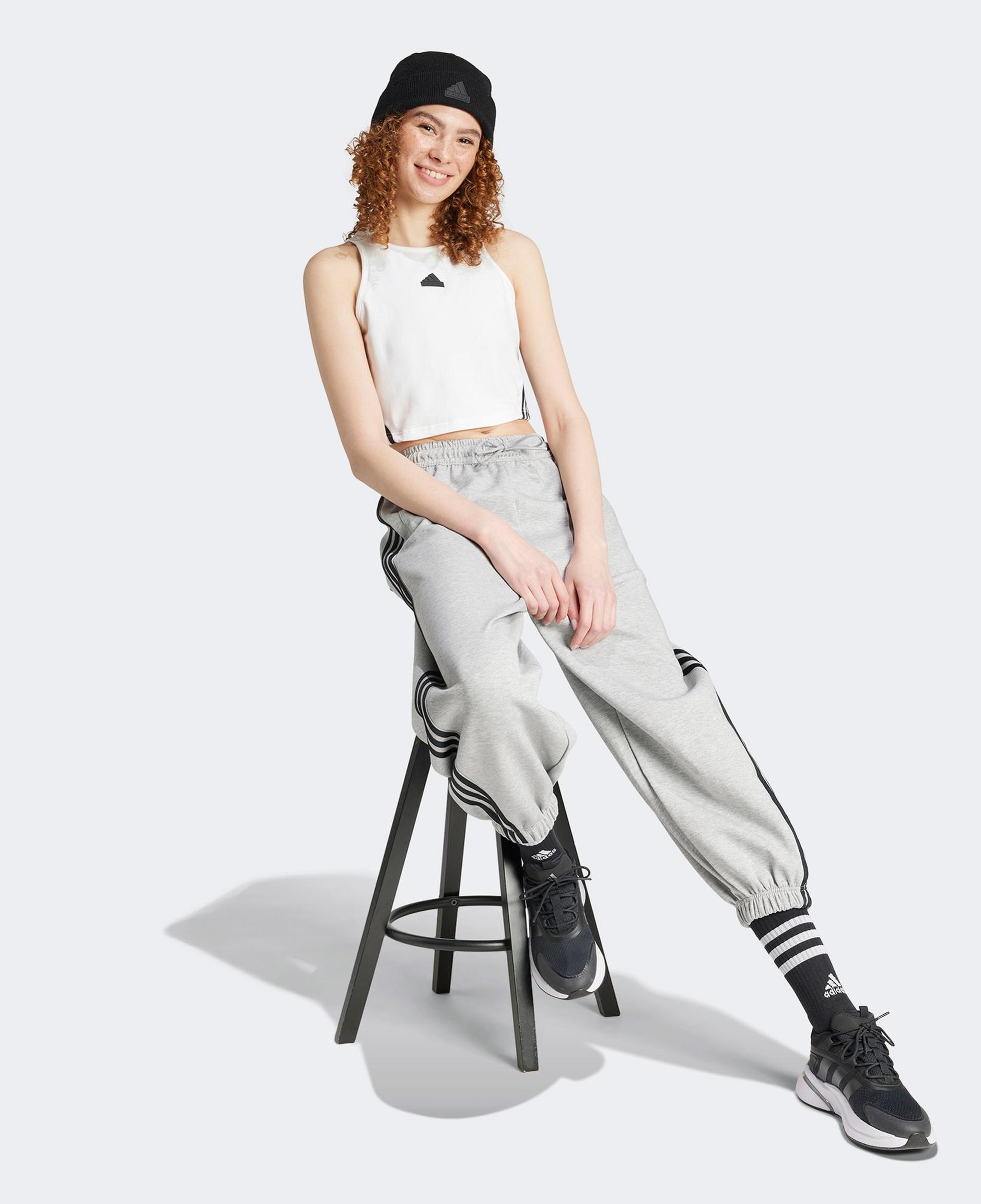 adidas 3S Kadın Beyaz Antrenman Atleti