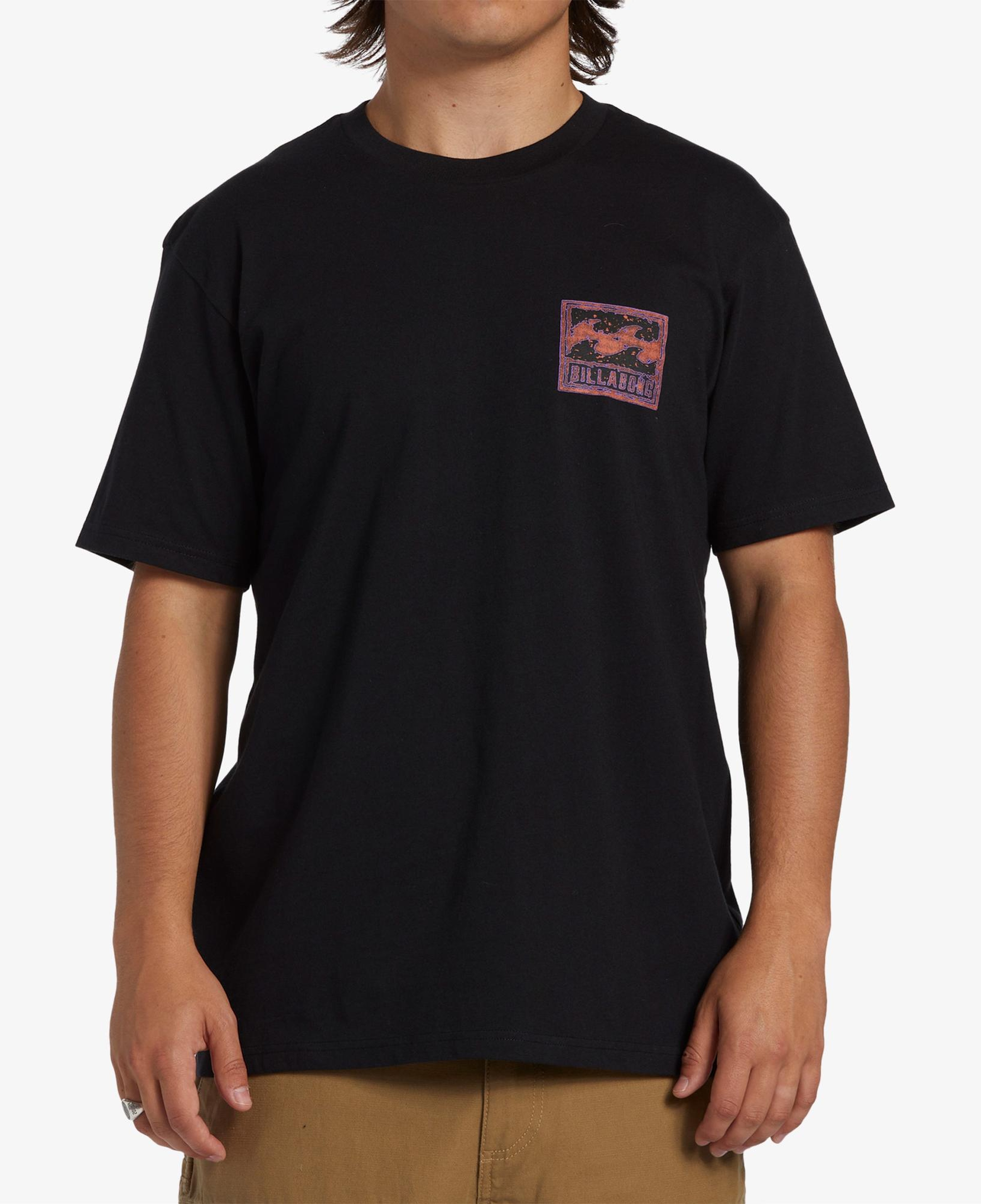 Billabong Crayon Wave Erkek Siyah Günlük T-Shirt