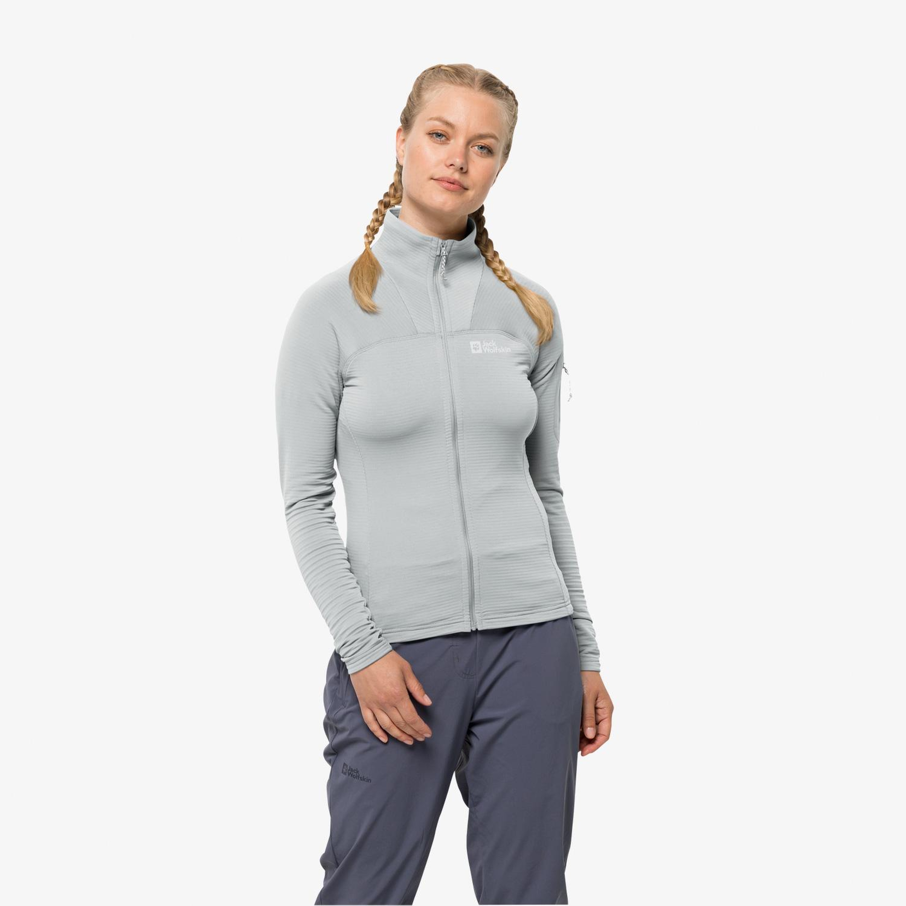 Jack Wolfskin Prelight Fz Kadın Gri Eşofman Üstü