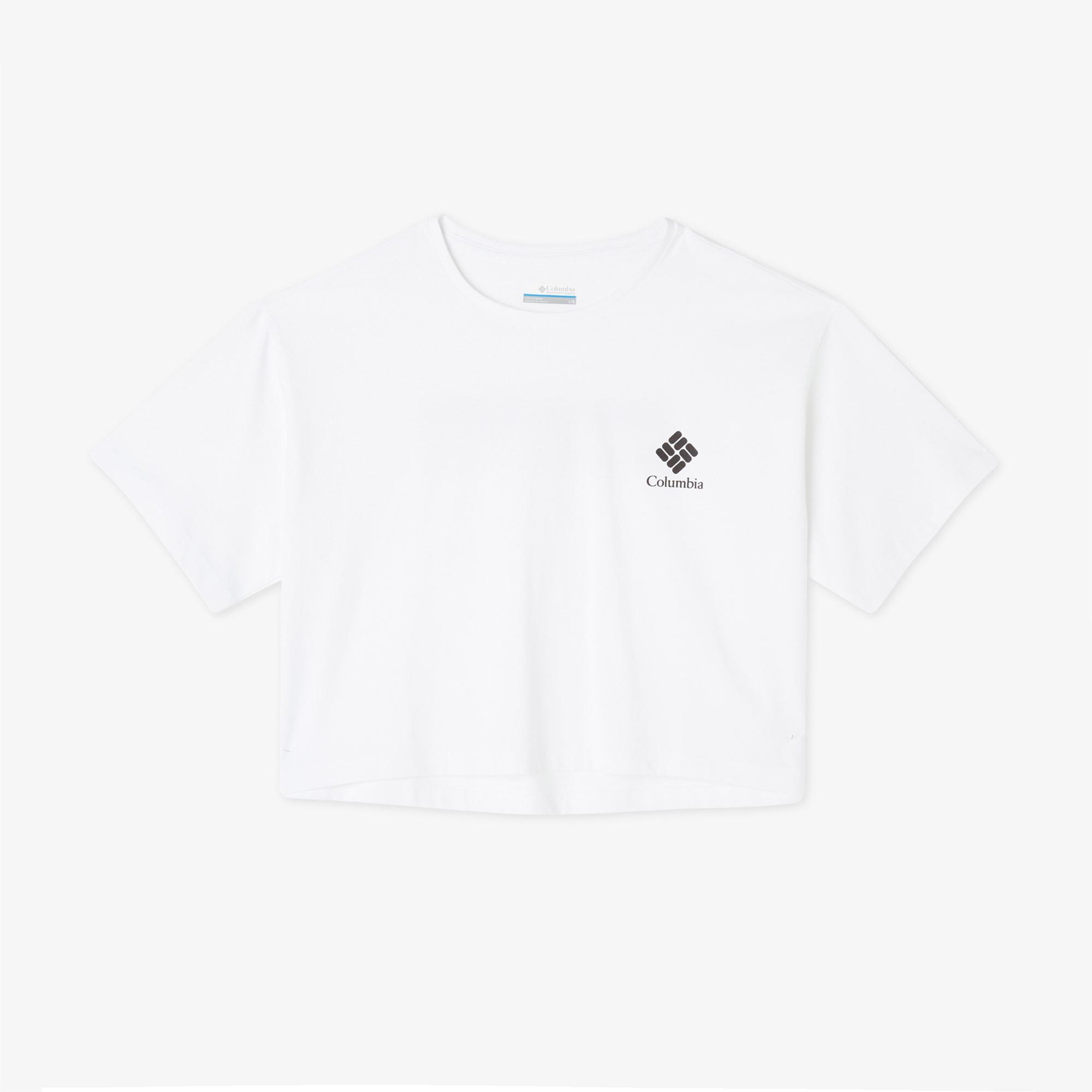 Columbia CSC Framed Halftone Kadın Beyaz Günlük T-Shirt