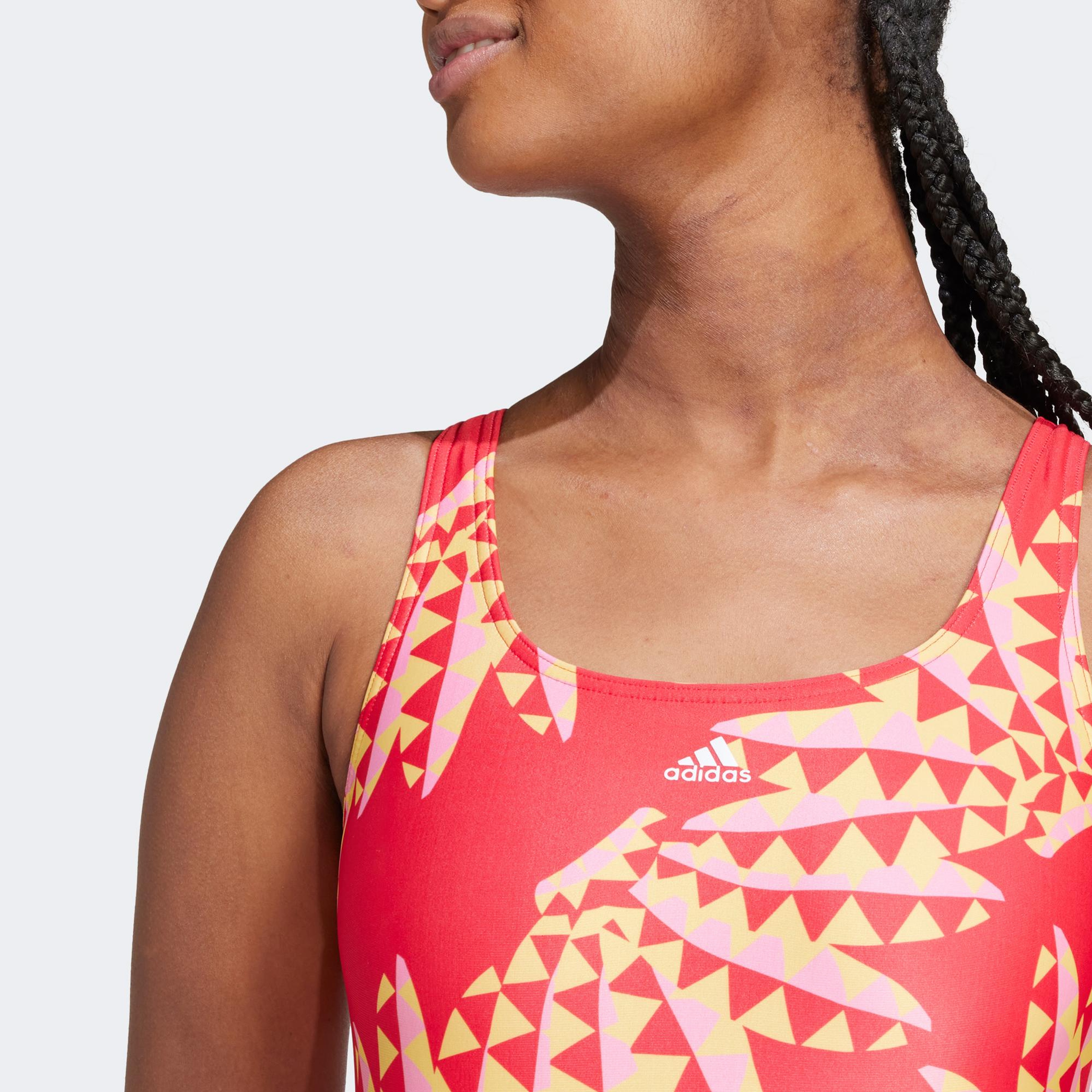 adidas Farm 3S Clx St Kadın Kırmızı Yüzücü Mayosu