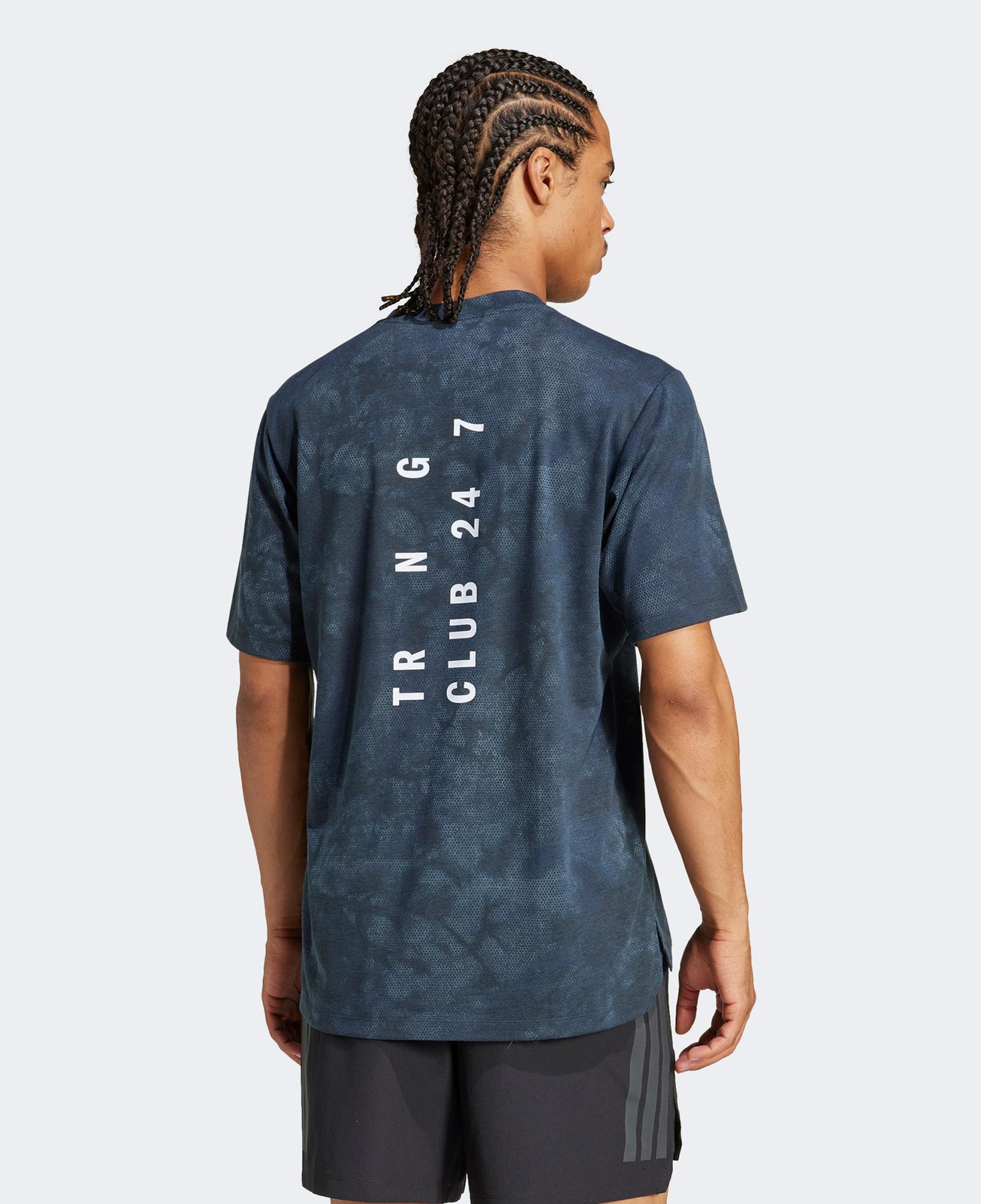 adidas Power Graphic Erkek Mavi Antrenman T-Shirt