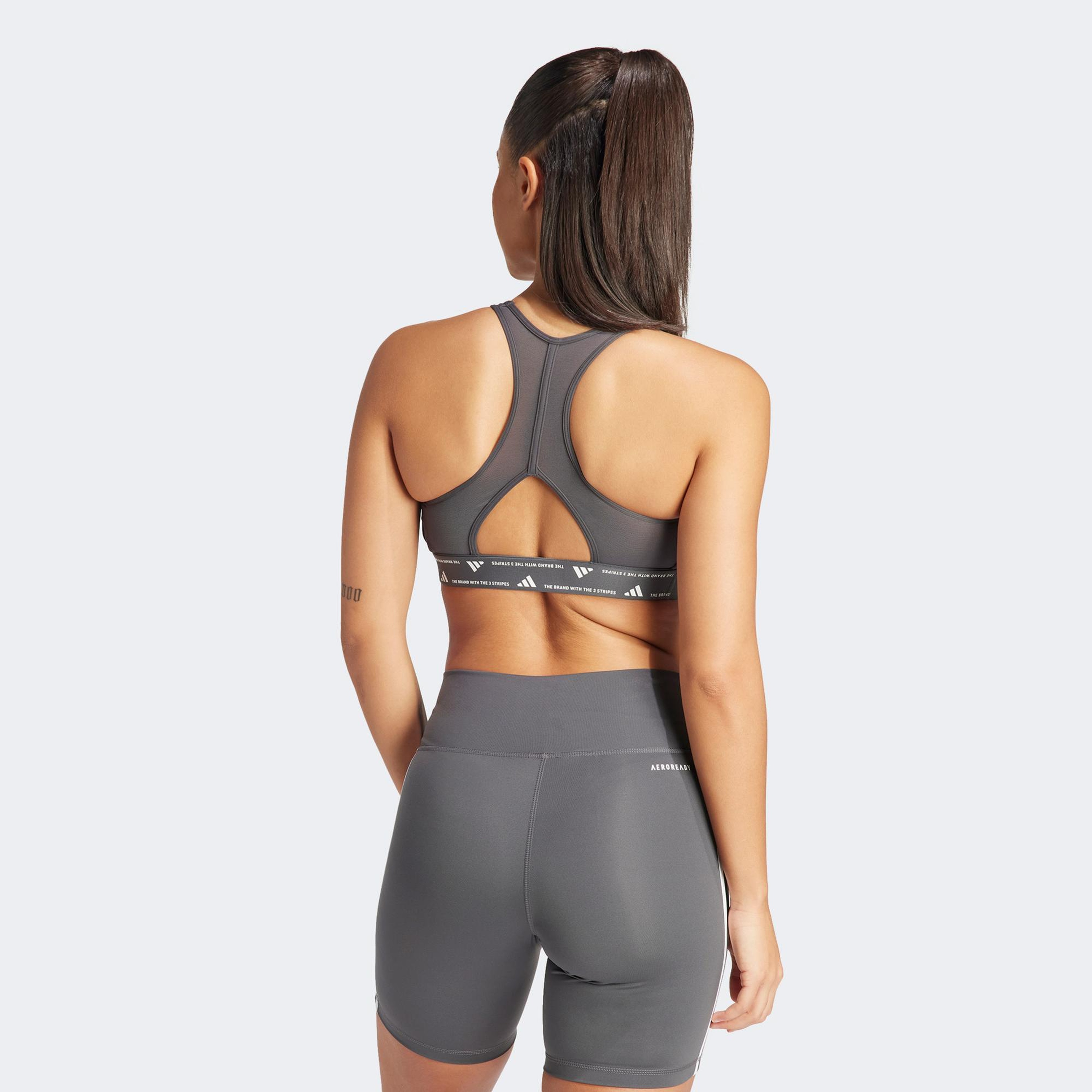 adidas Pwrct Ms 3S Bra Kadın Gri Antrenman Bra