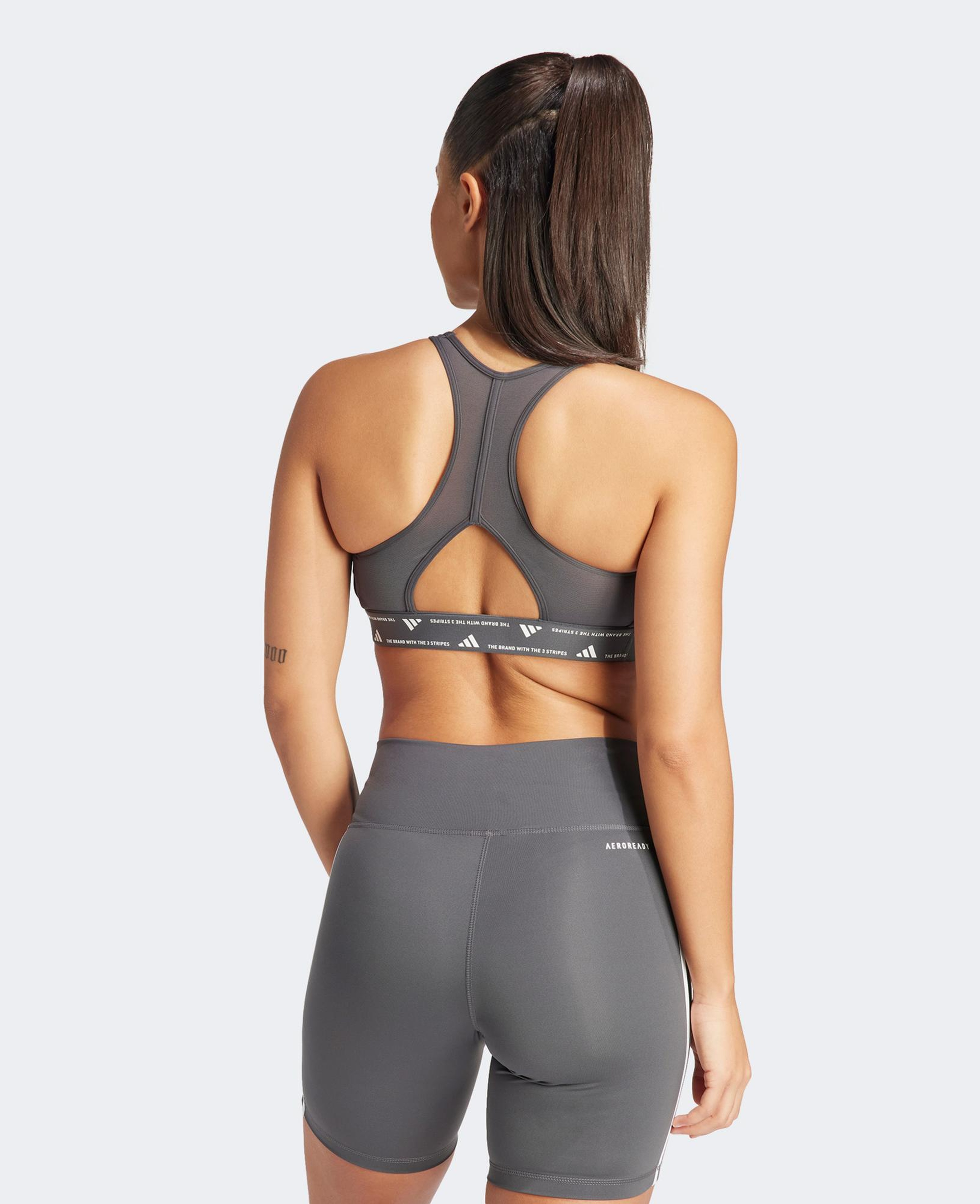adidas Pwrct Ms 3S Bra Kadın Gri Antrenman Bra