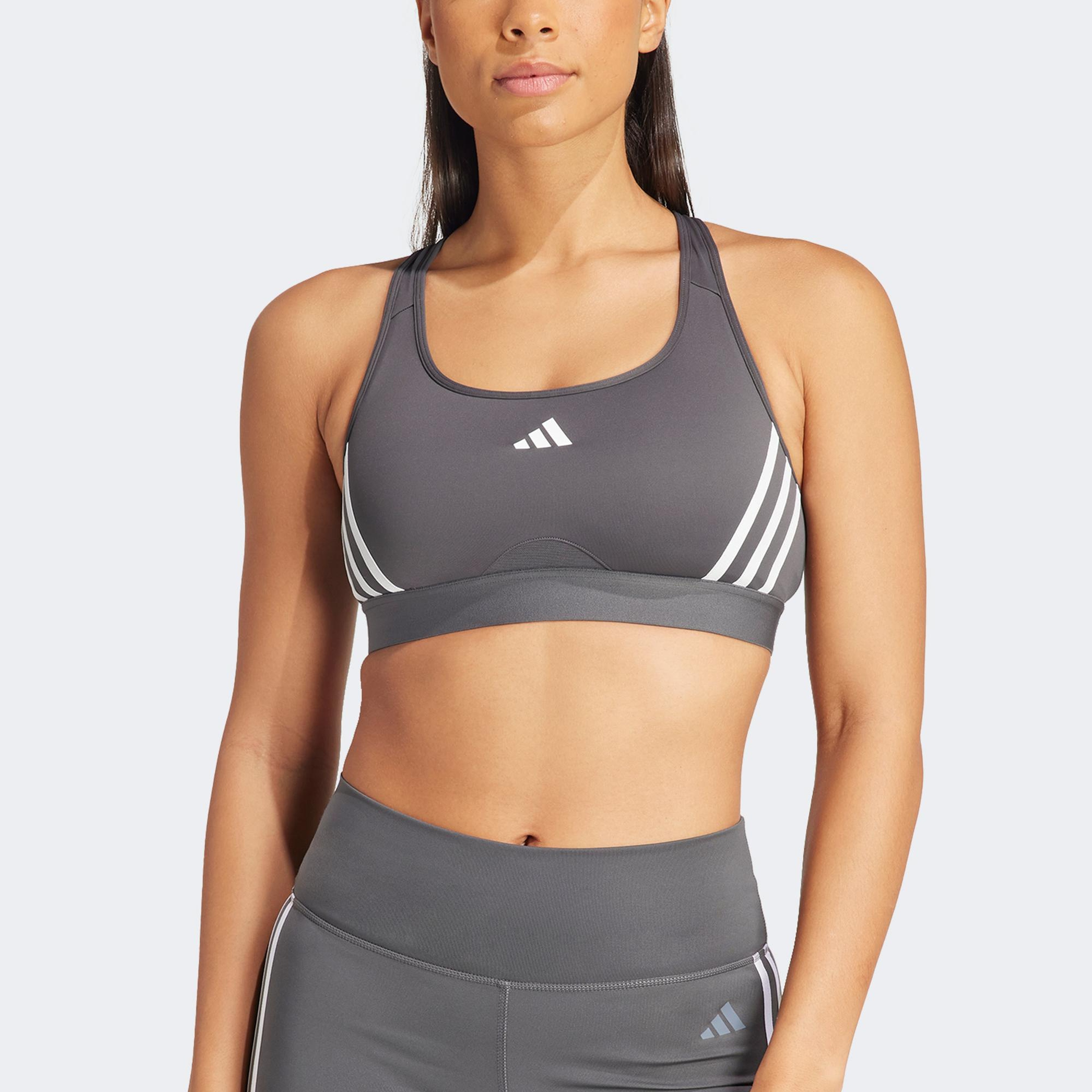 adidas Pwrct Ms 3S Bra Kadın Gri Antrenman Bra