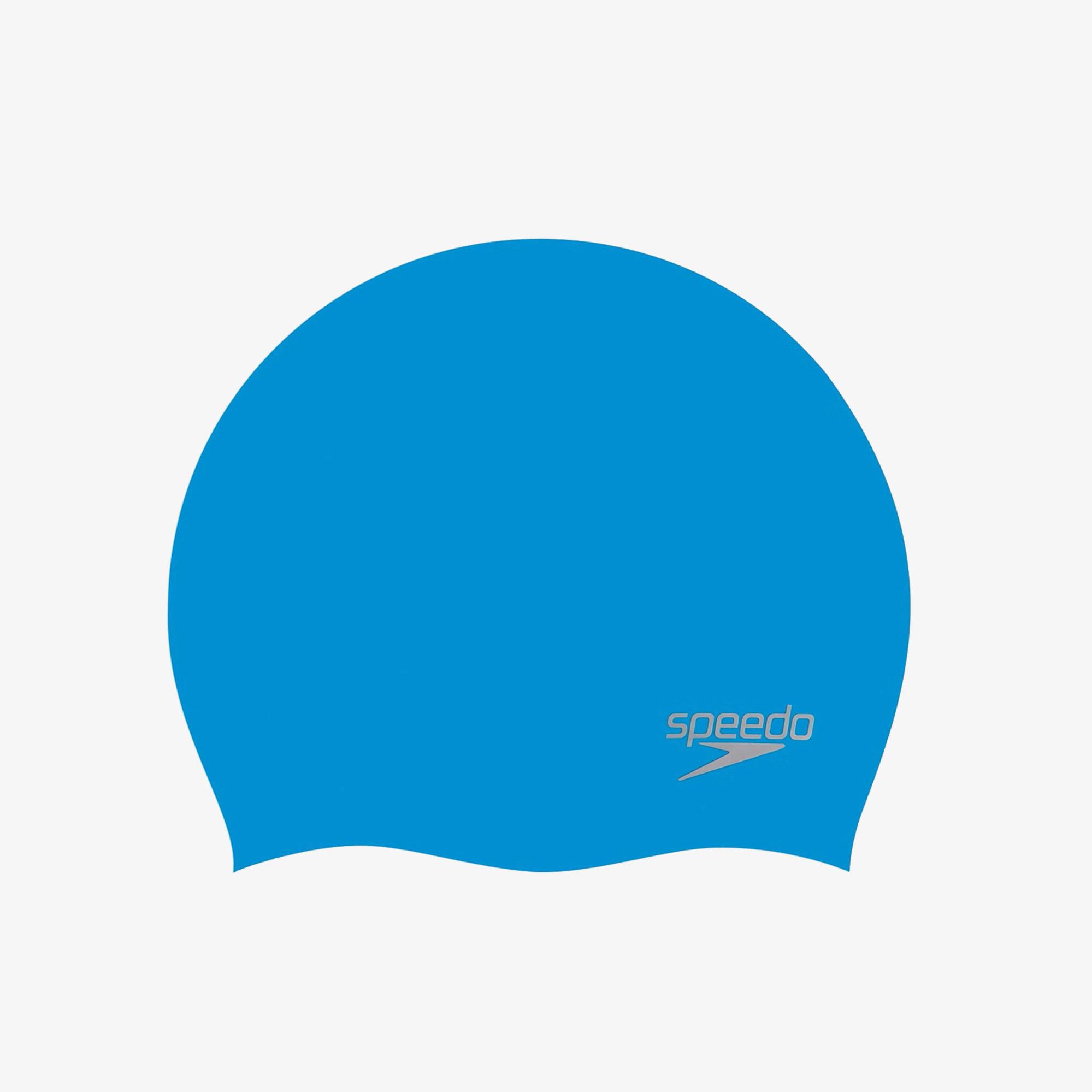 Speedo Moulded Silikon Unisex Mavi Yüzücü Bonesi