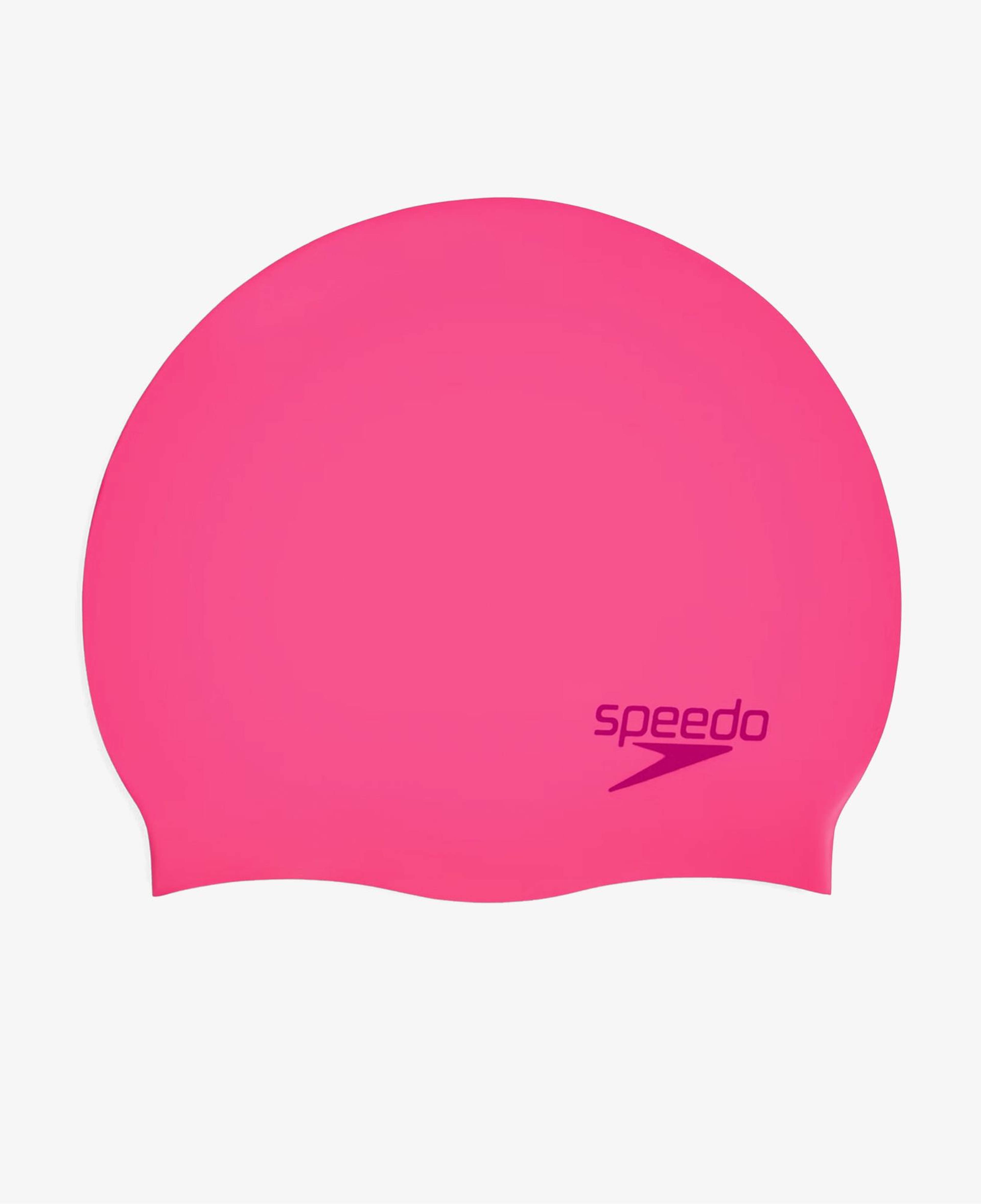 Speedo Plain Moud Çocuk Pembe Yüzücü Bonesi