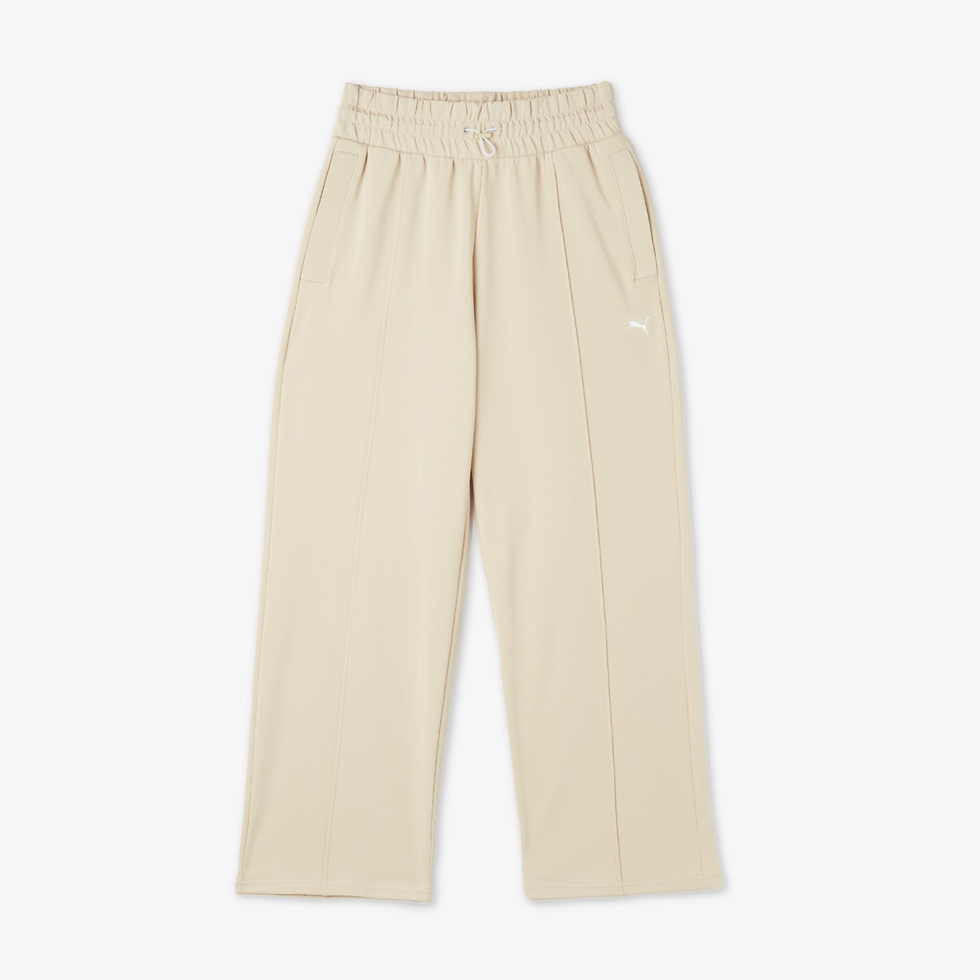 Puma Fıt Double Knıt Jogger Kadın Krem Pantolon