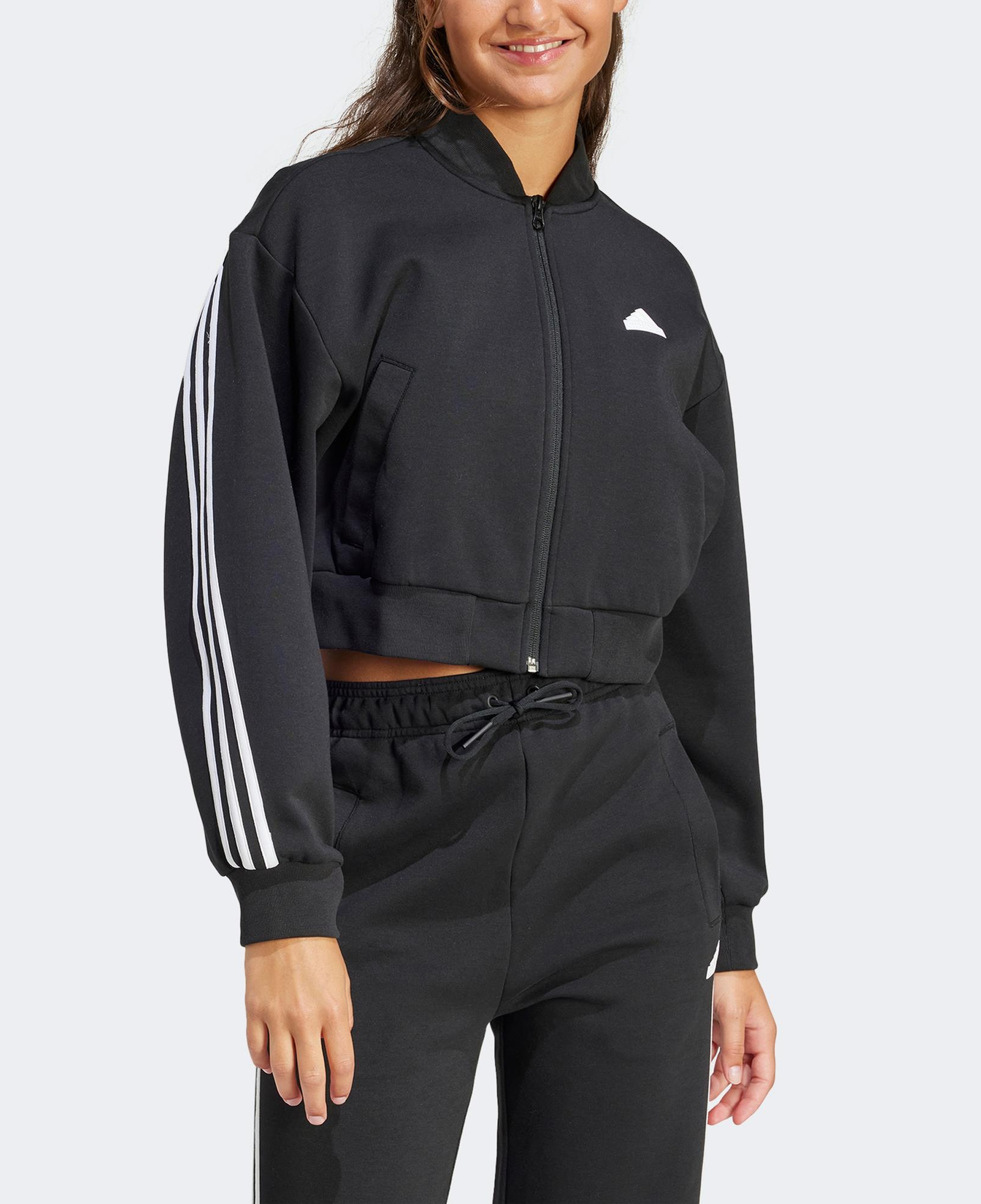 adidas Fi 3S Bomber Kadın Siyah Günlük Ceket