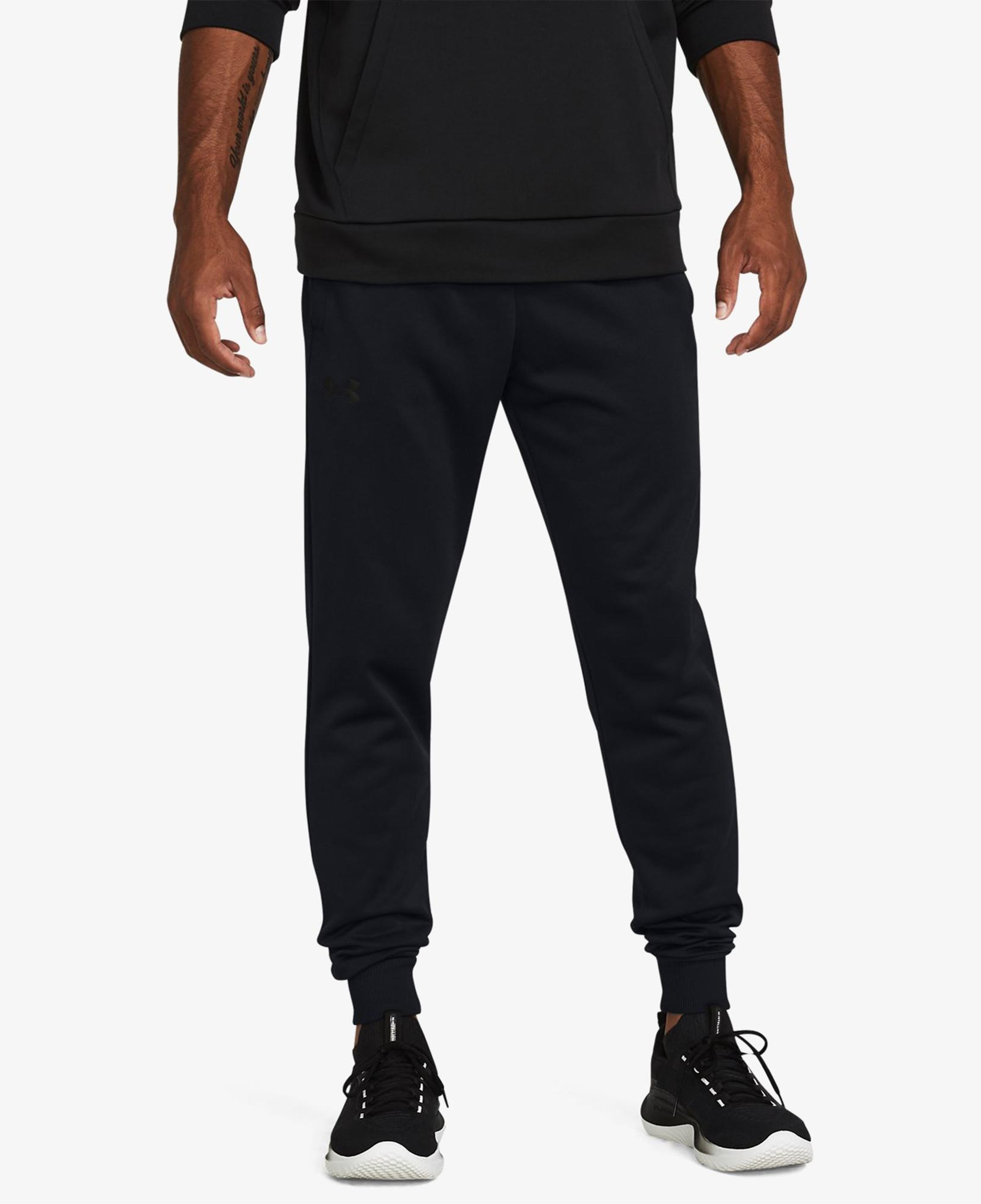 Under Armour Fleece Joggers Erkek Siyah Antrenman Eşofman Altı