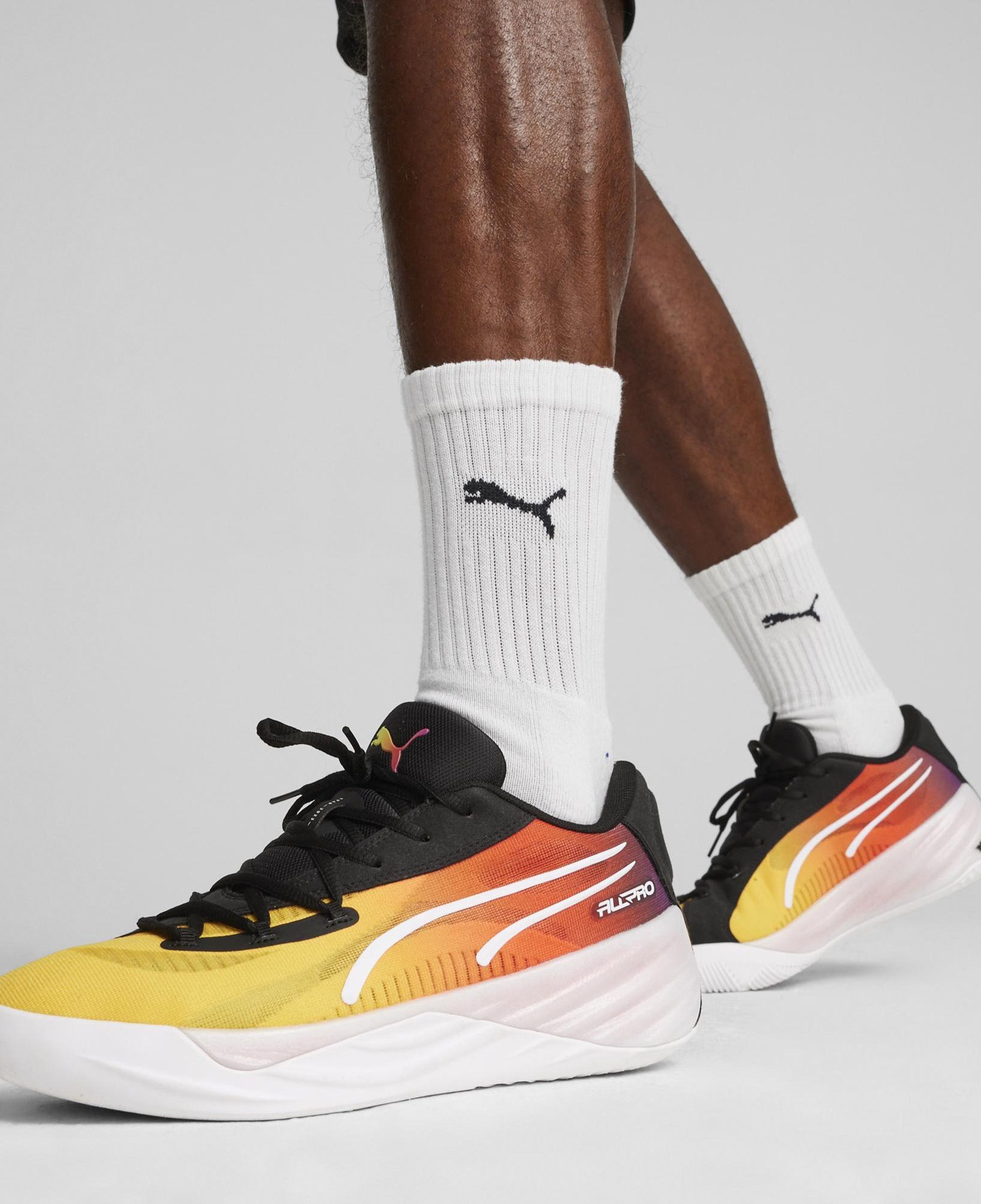 Puma All-Pro Nıtro  Showtime Erkek Sarı Basketbol Ayakkabısı