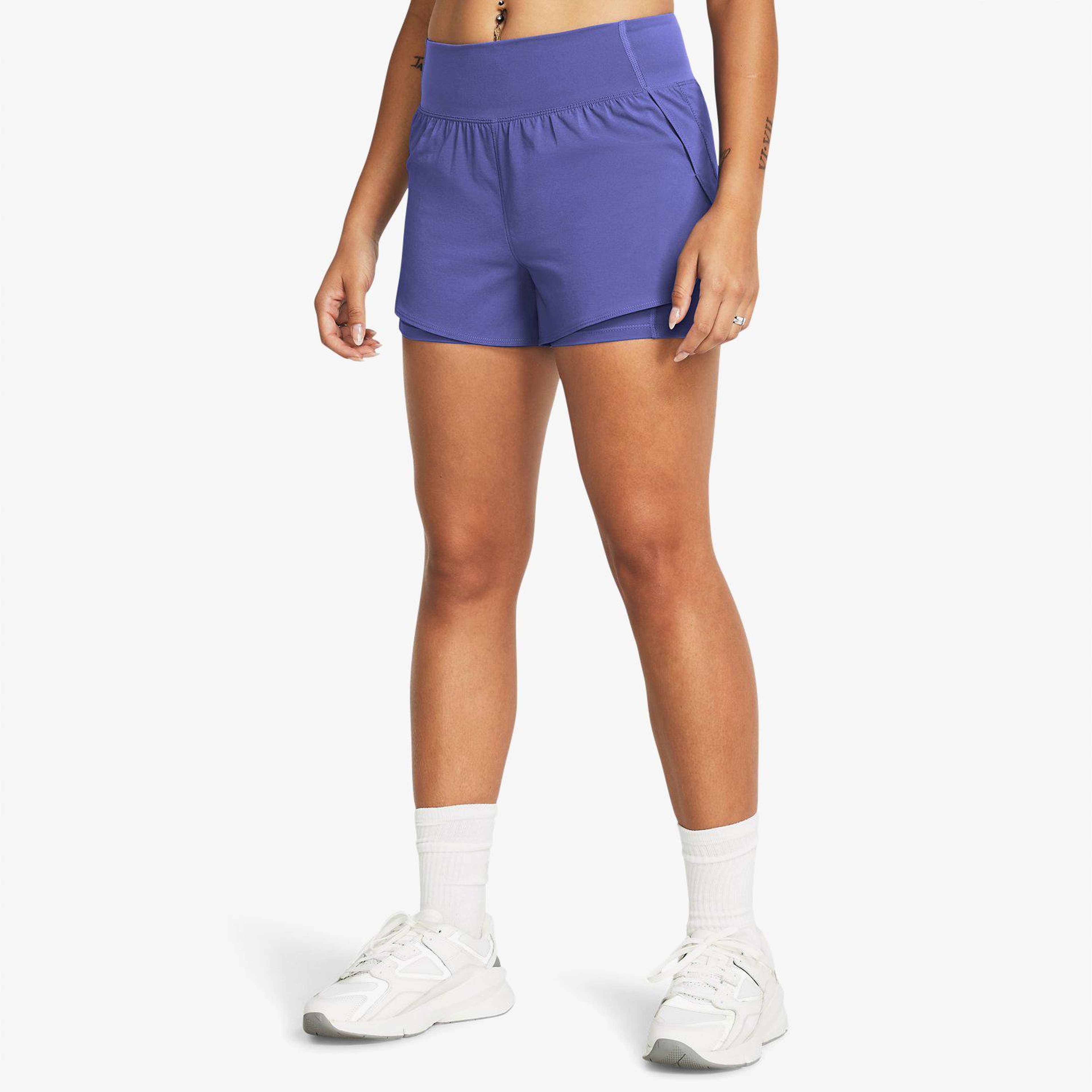 Under Armour Flex Woven 2-in-1 Kadın Mor Şort