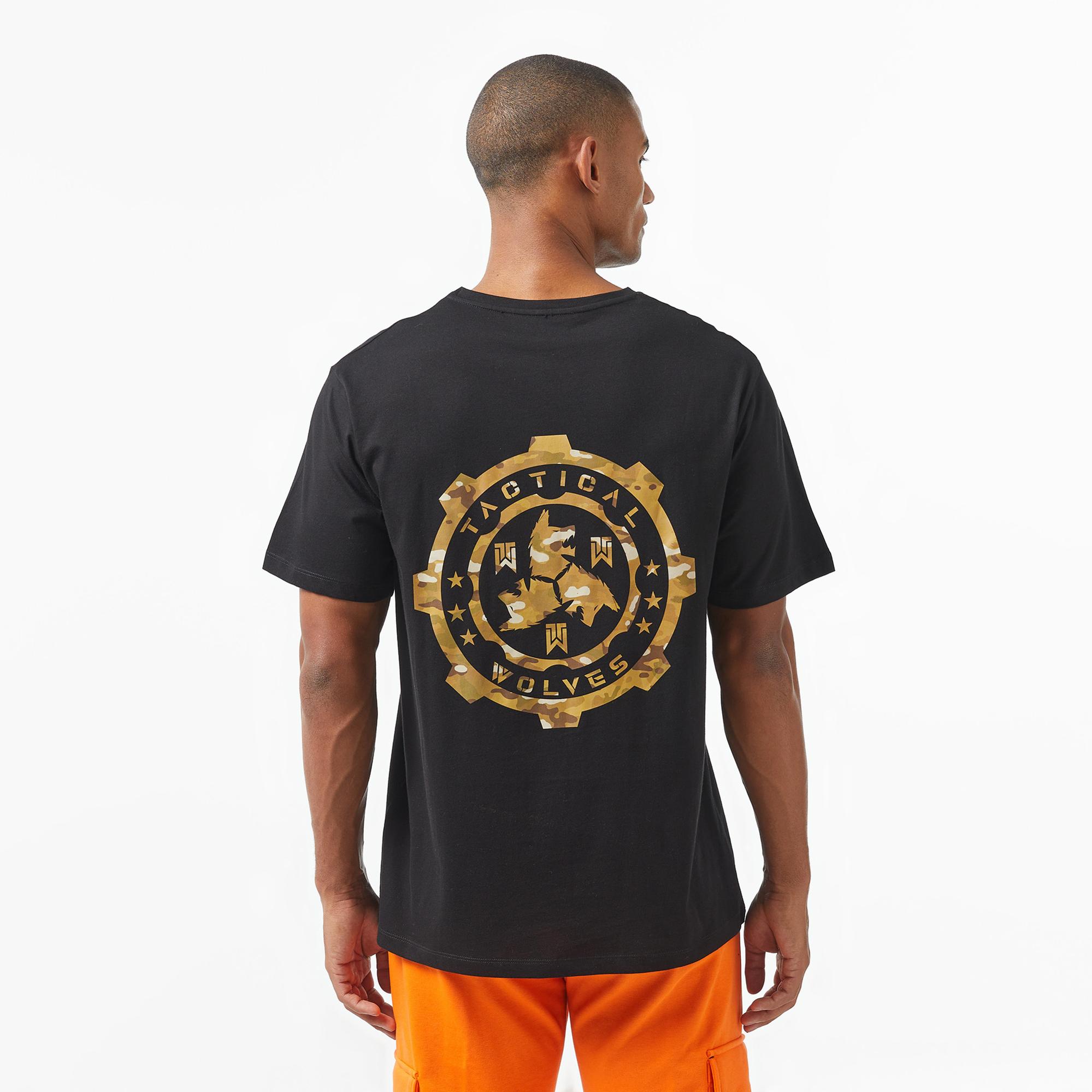 Tactical Wolves Classic Erkek Siyah T-Shirt