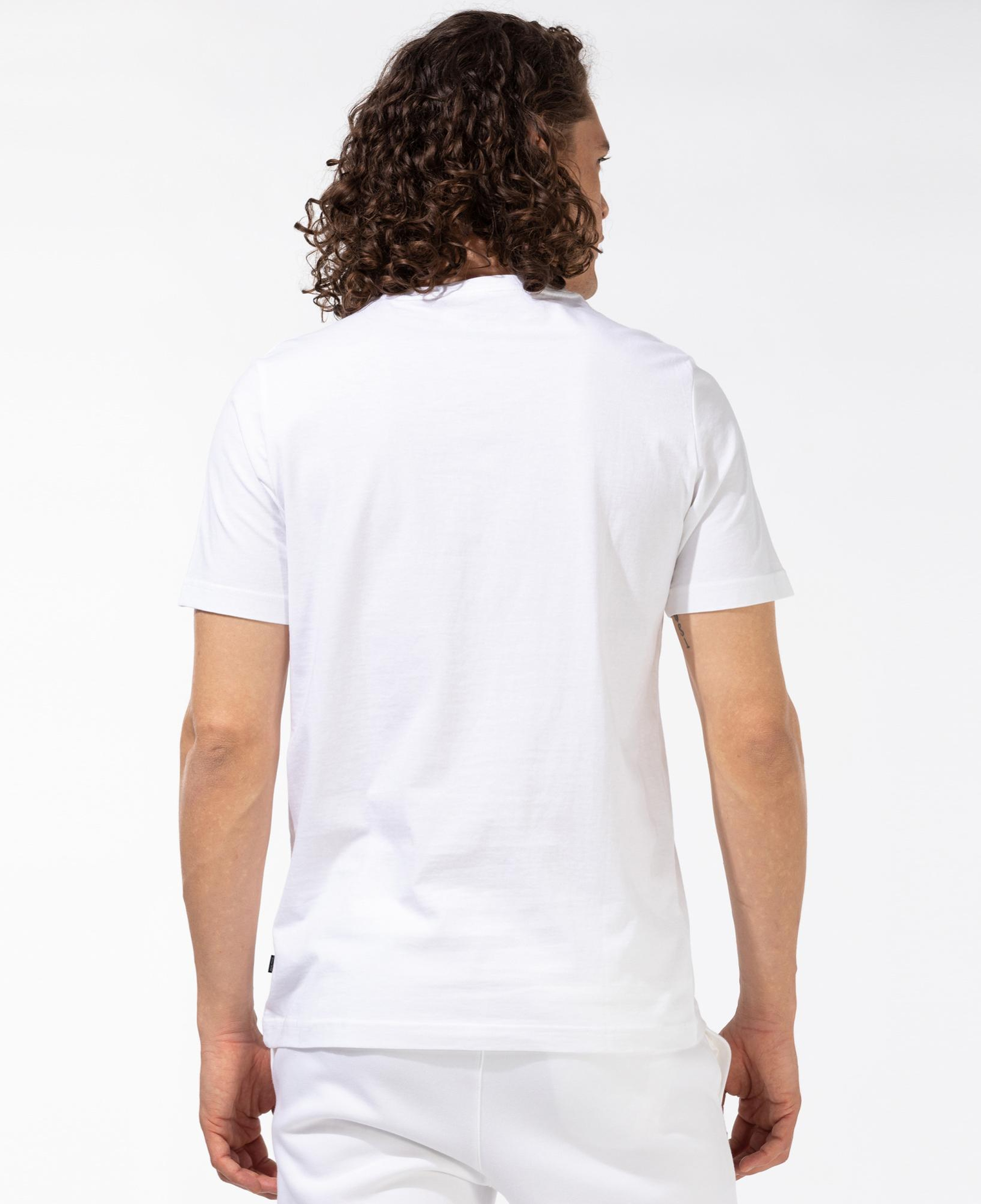 Puma Ess Logo Erkek Beyaz Bisiklet Yaka T-Shirt