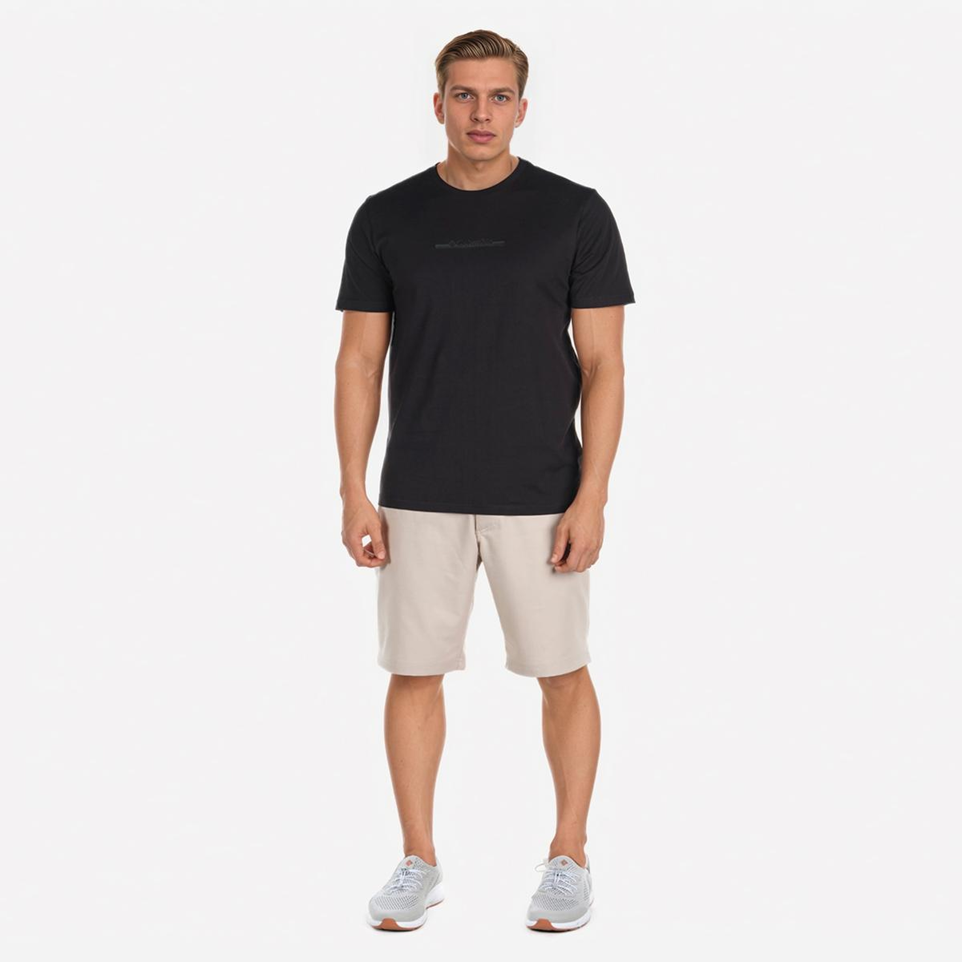 Columbia Bar Split Graphic Erkek Siyah Günlük T-Shirt