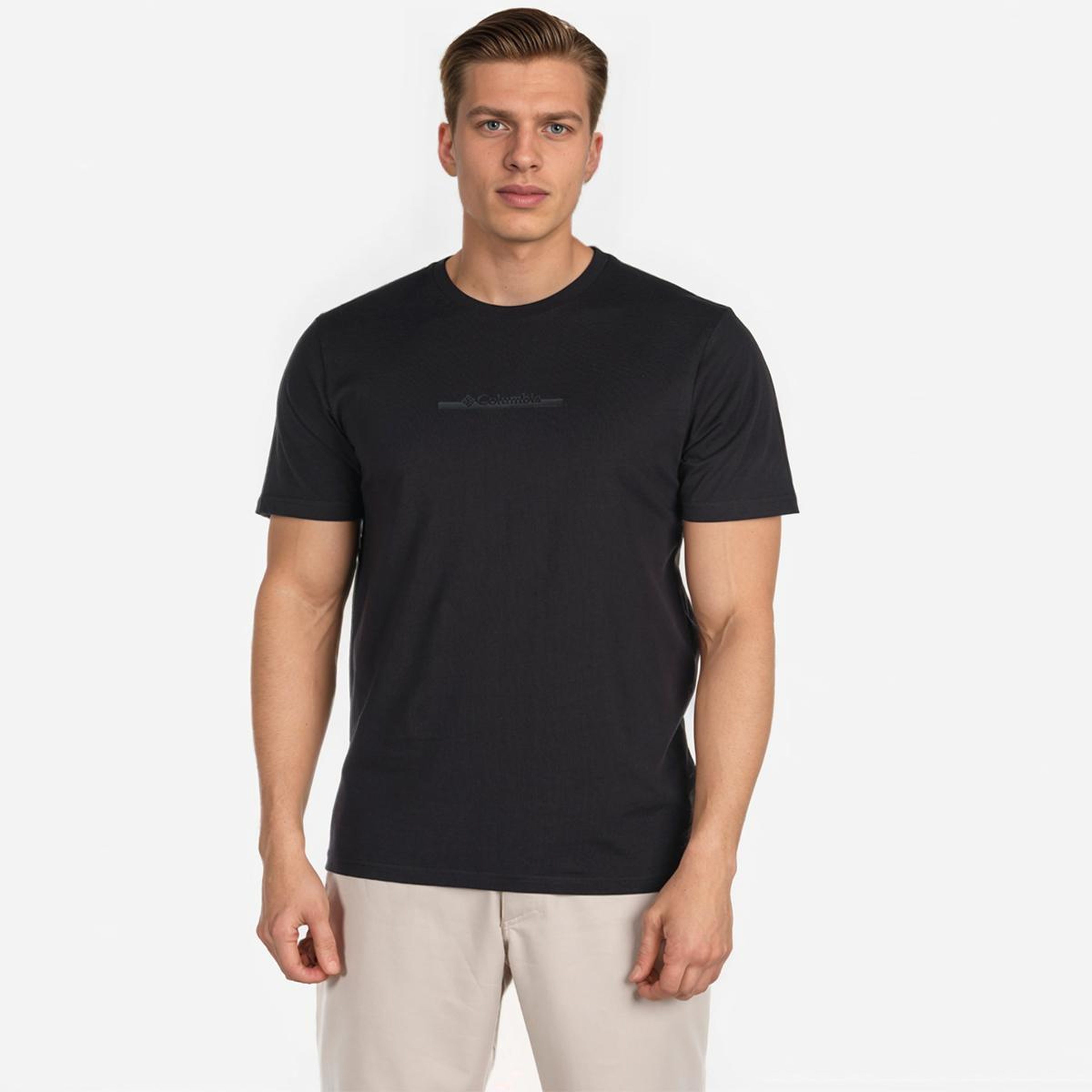 Columbia Bar Split Graphic Erkek Siyah Günlük T-Shirt