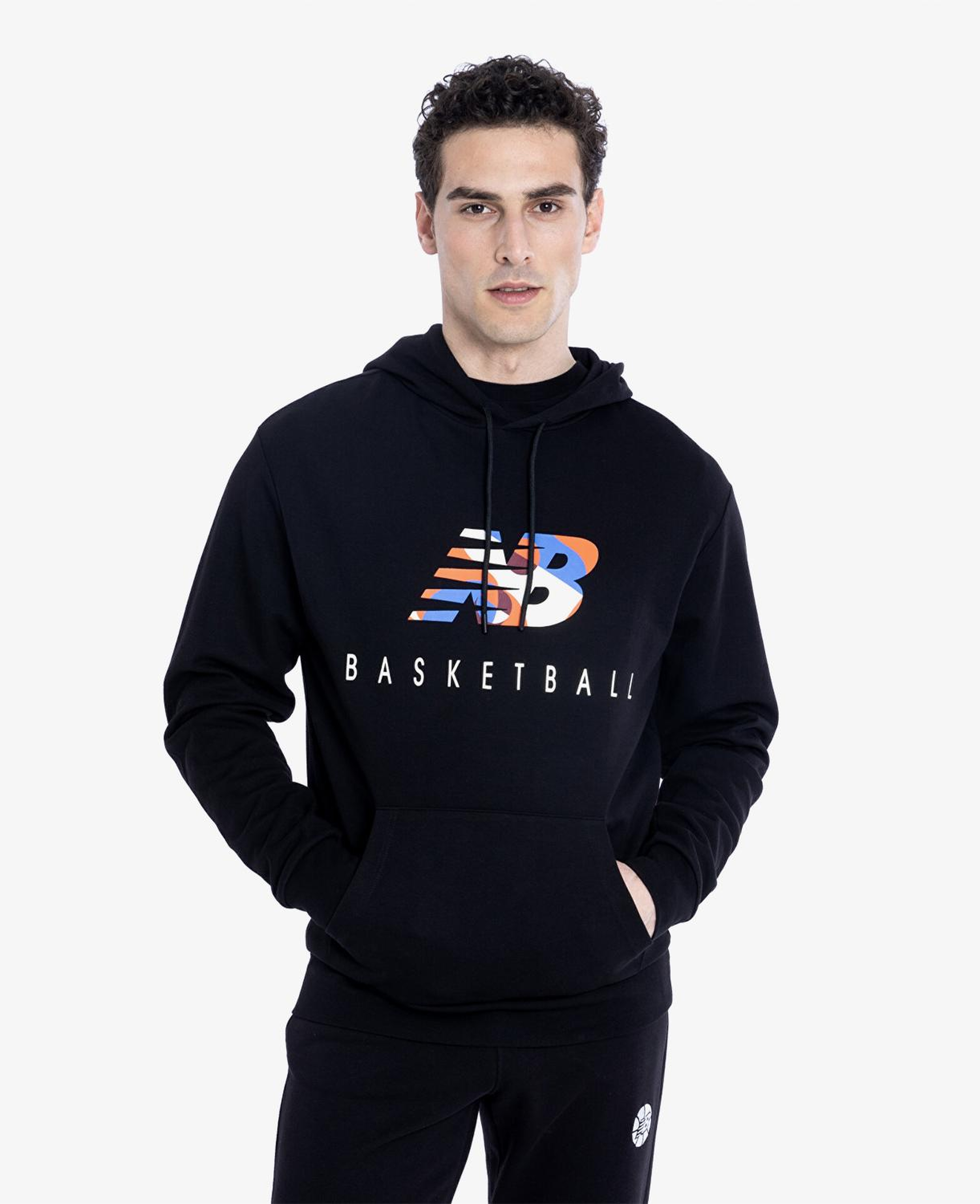New Balance Basketball Erkek Siyah Sweatshirt