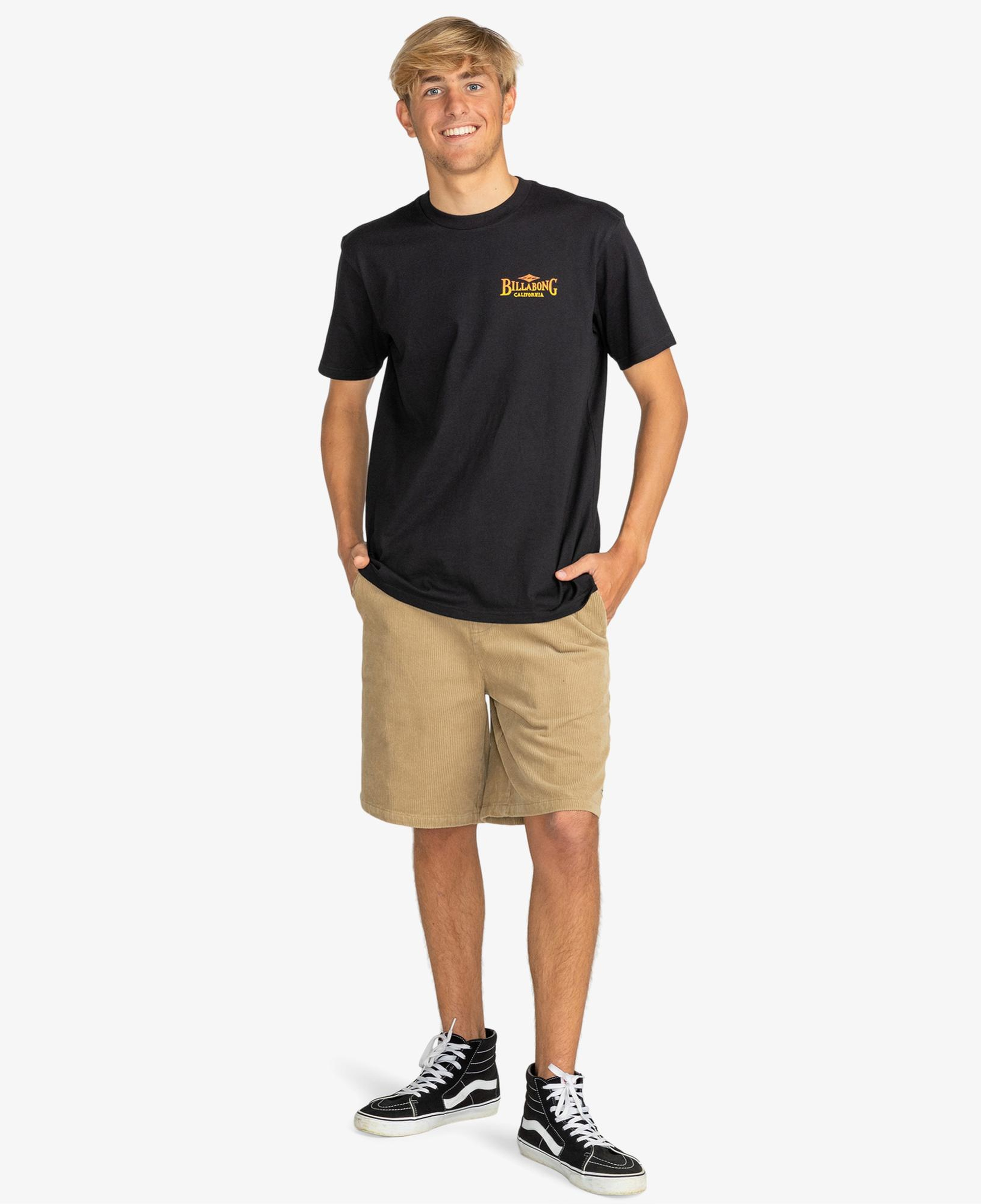 Billabong Dreamy Place Erkek Siyah Günlük T-Shirt